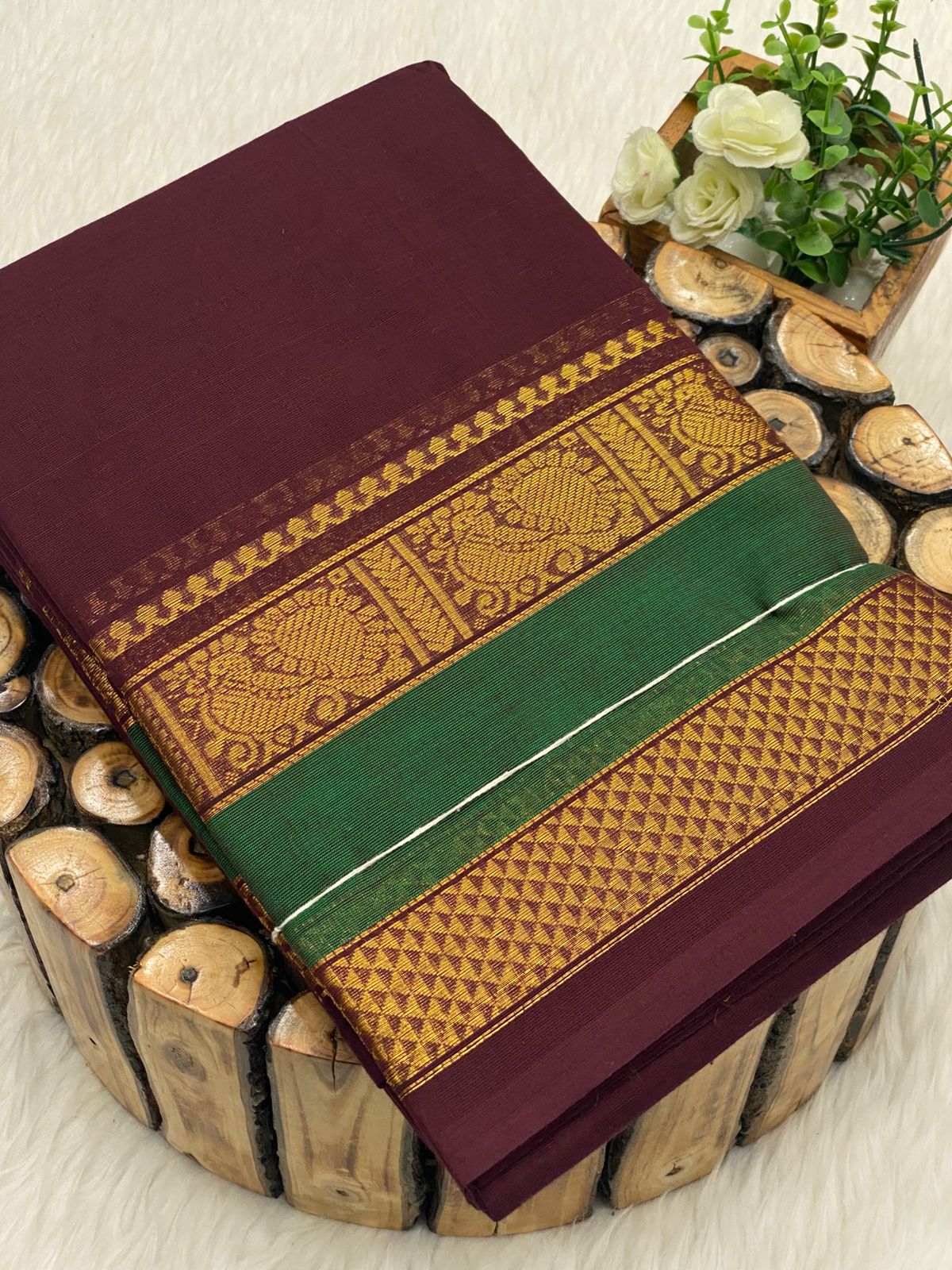 Chettinadu Cotton Sarees W/B