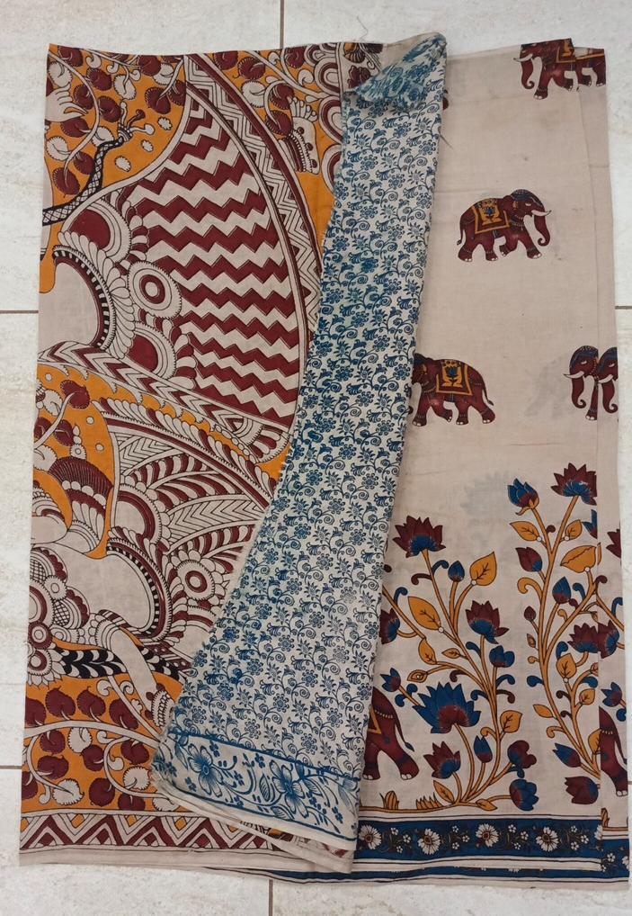 60's Count Premium Kalamkari Cotton Saree