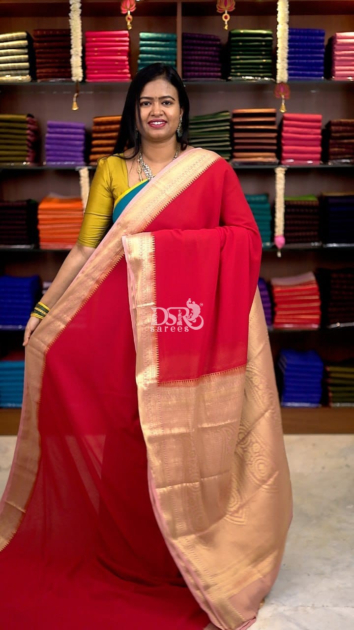 Mysore georgette Sarees