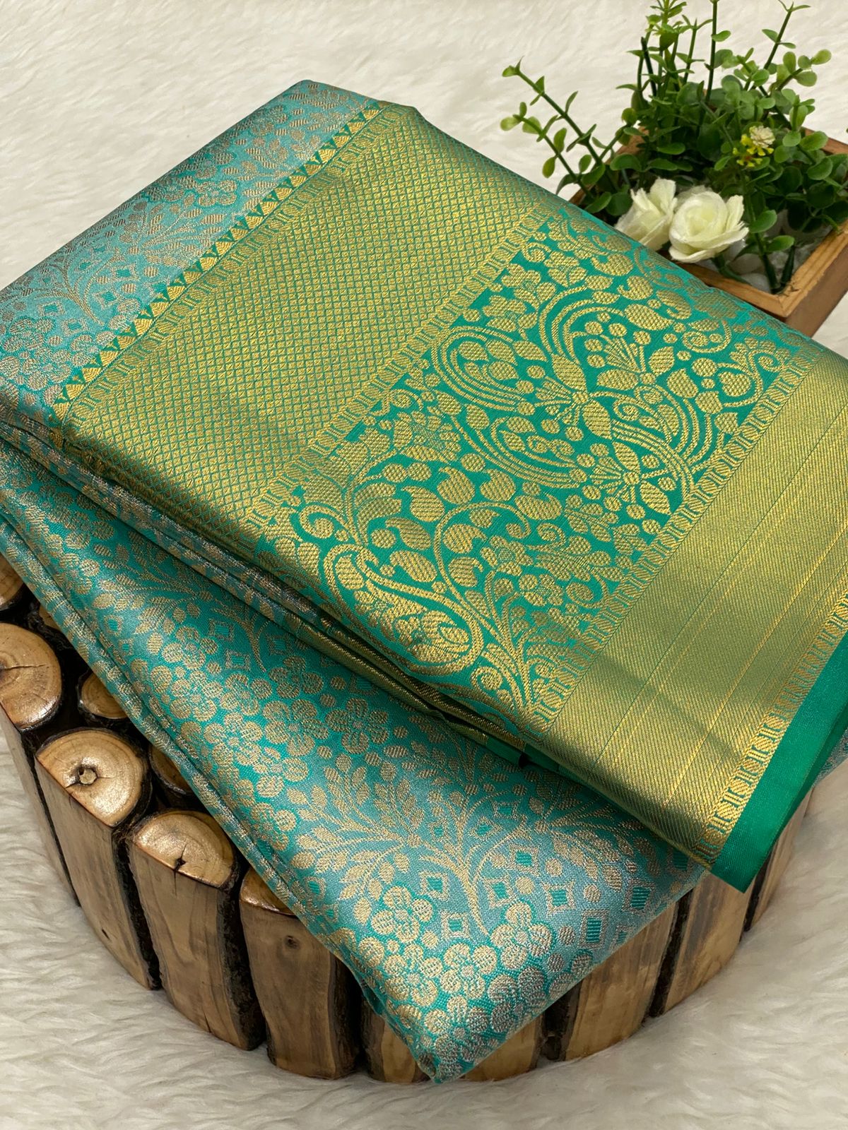Tissue Bridal Saree