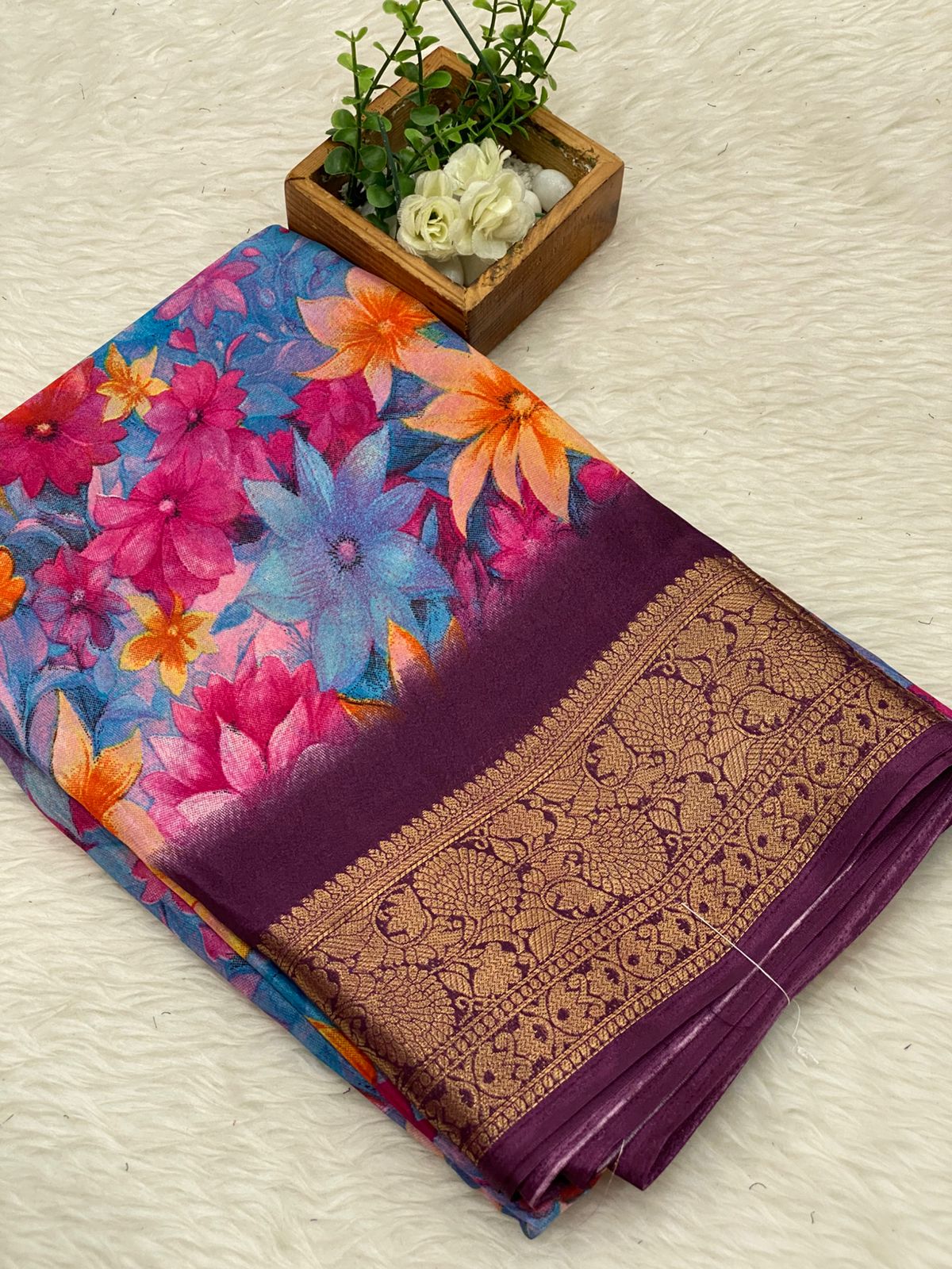 Dola Chiffon Silk Sarees