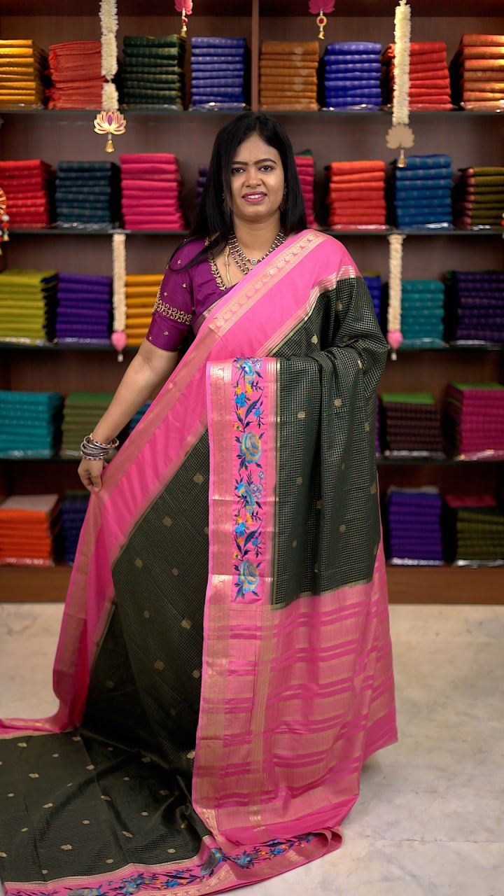 Embroided Mysore Crepe Silk