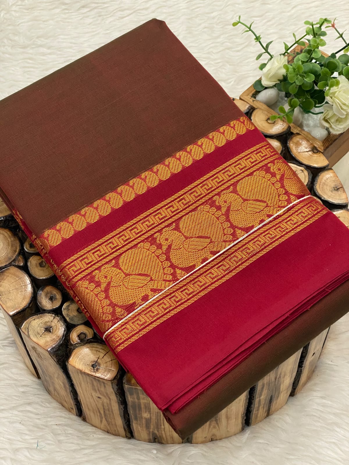 Chettinadu Cotton Sarees W/B