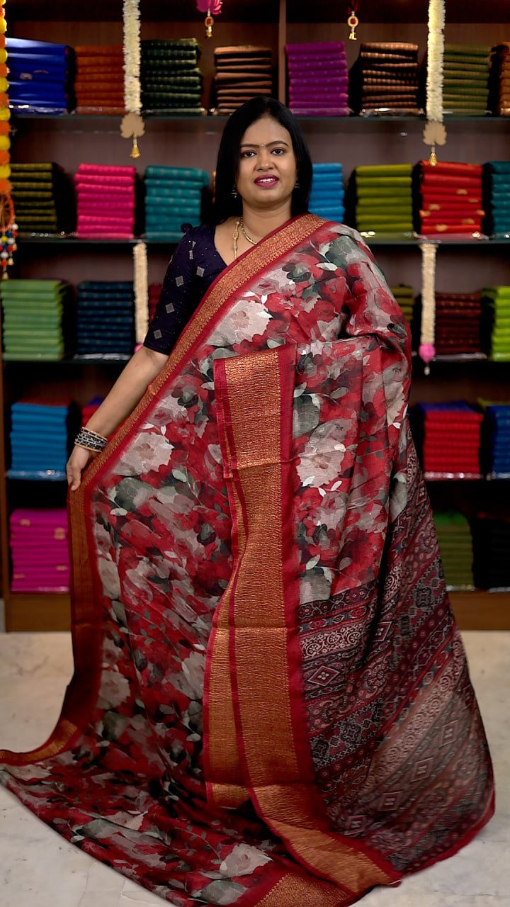 Crushed Dola Sarees