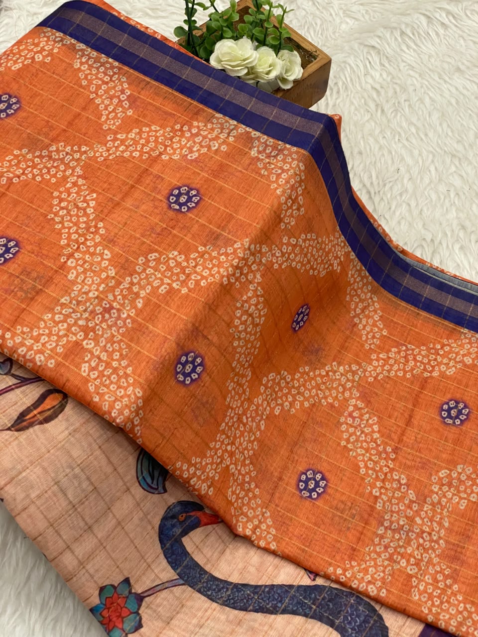 Tussar Linen Cotton Sarees