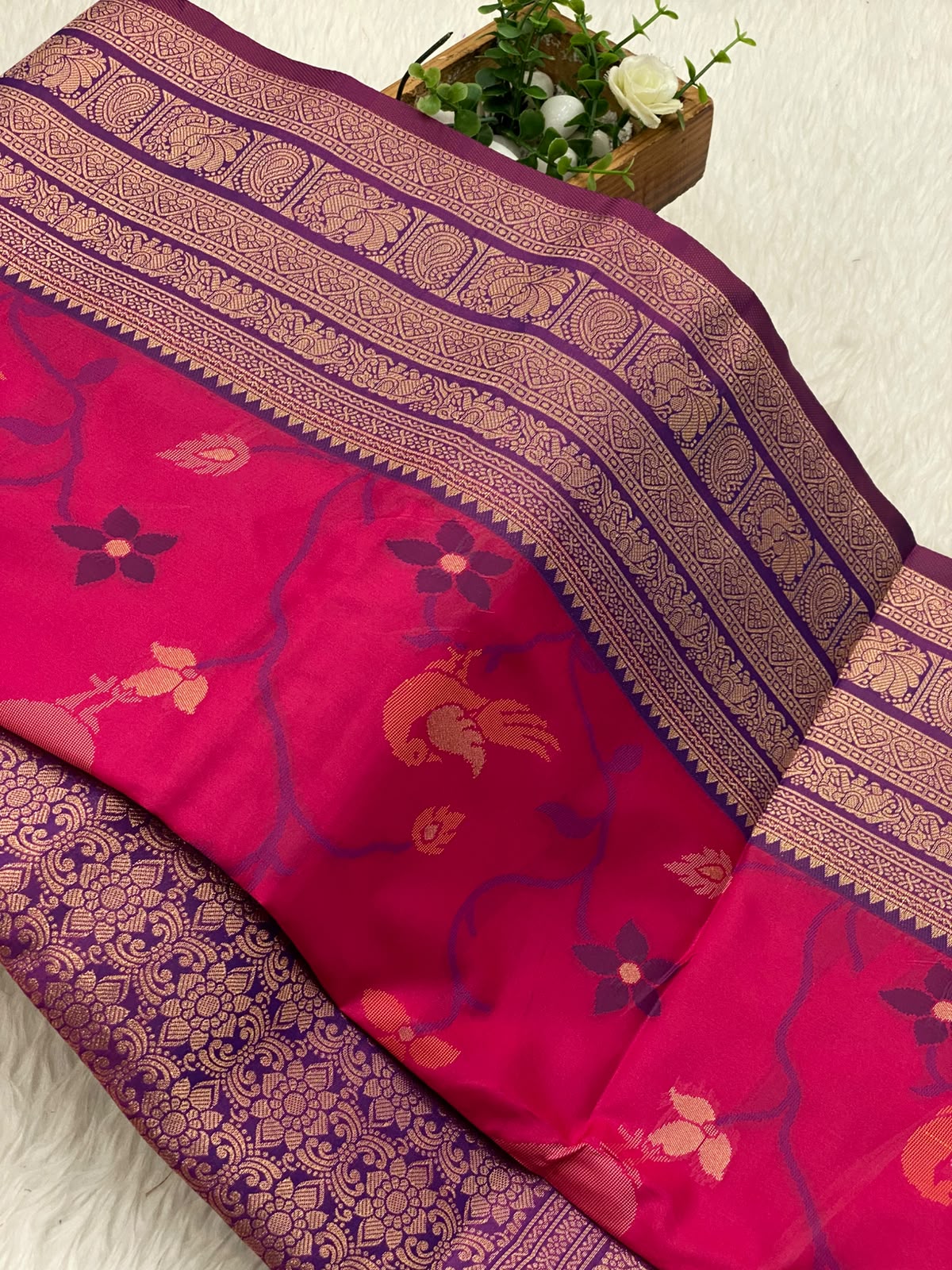 Patola slub silk sarees