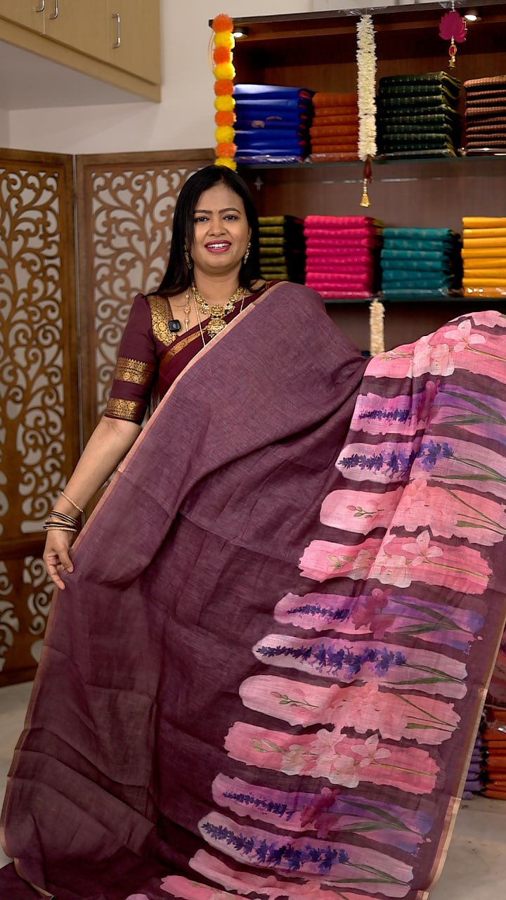 Linen Cotton Sarees