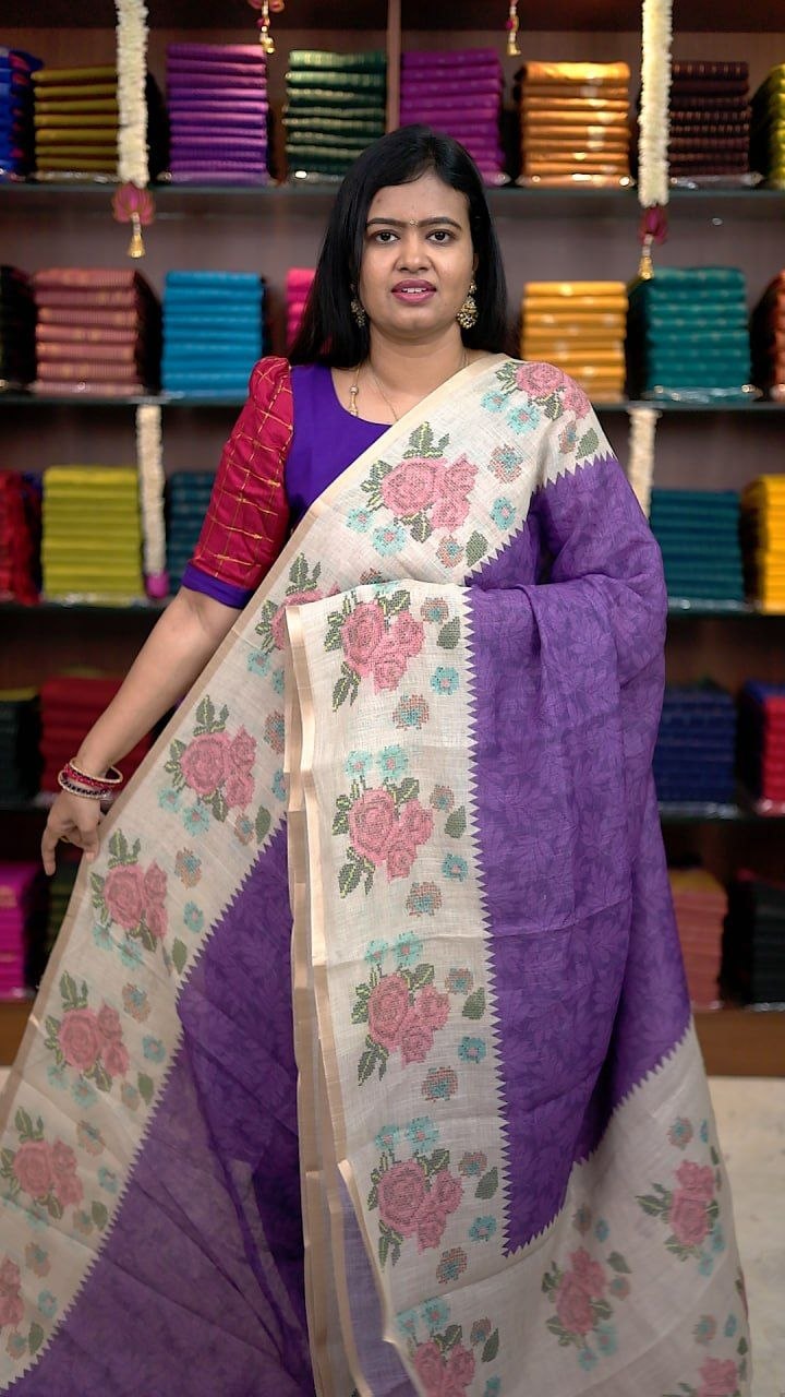 Linen Cotton Sarees