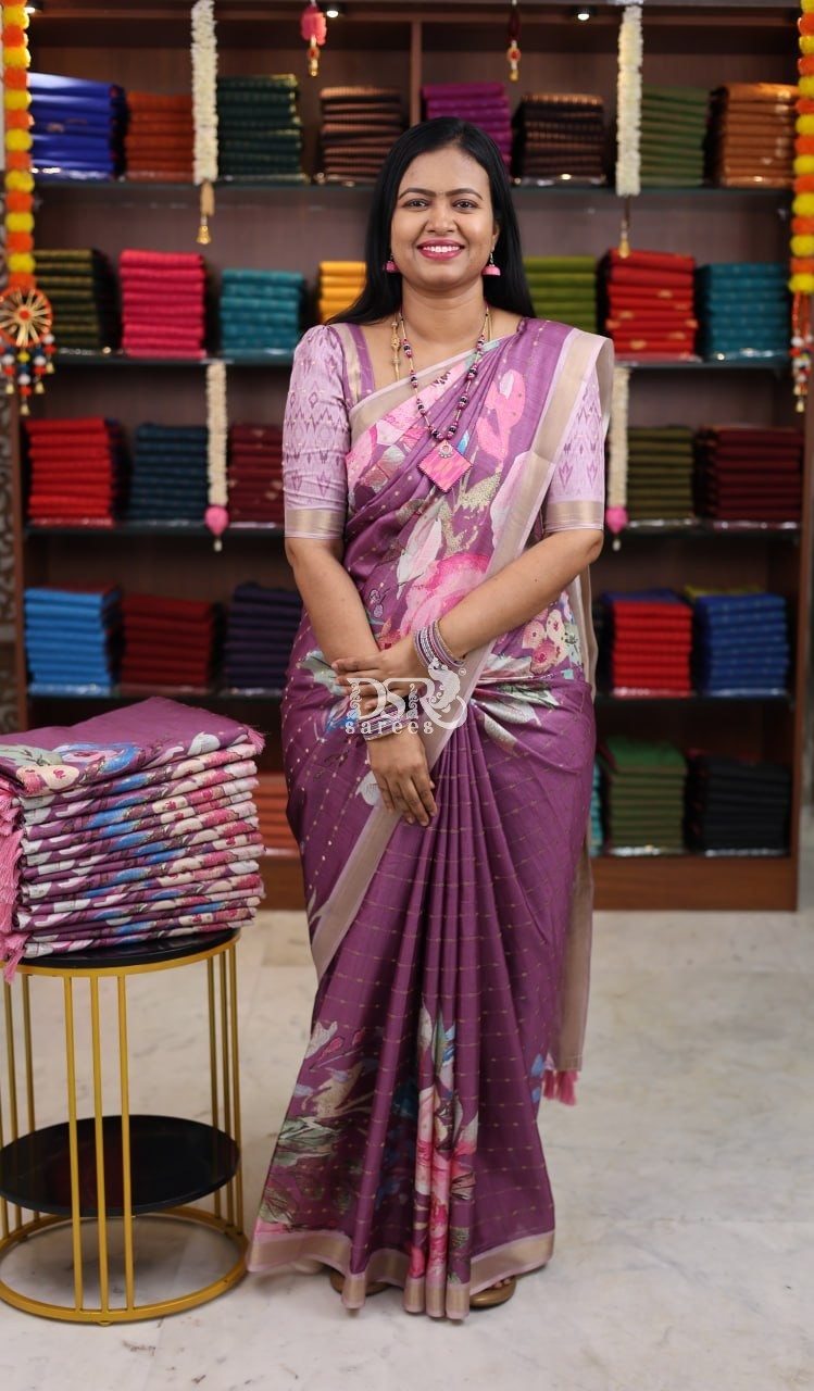 Butter silk saree