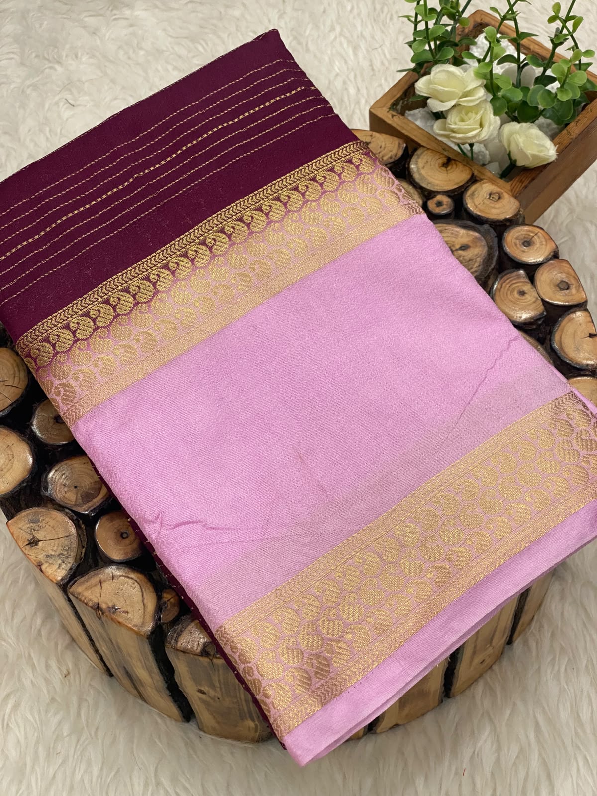 Viscose Crepe Silk Sarees -vol1