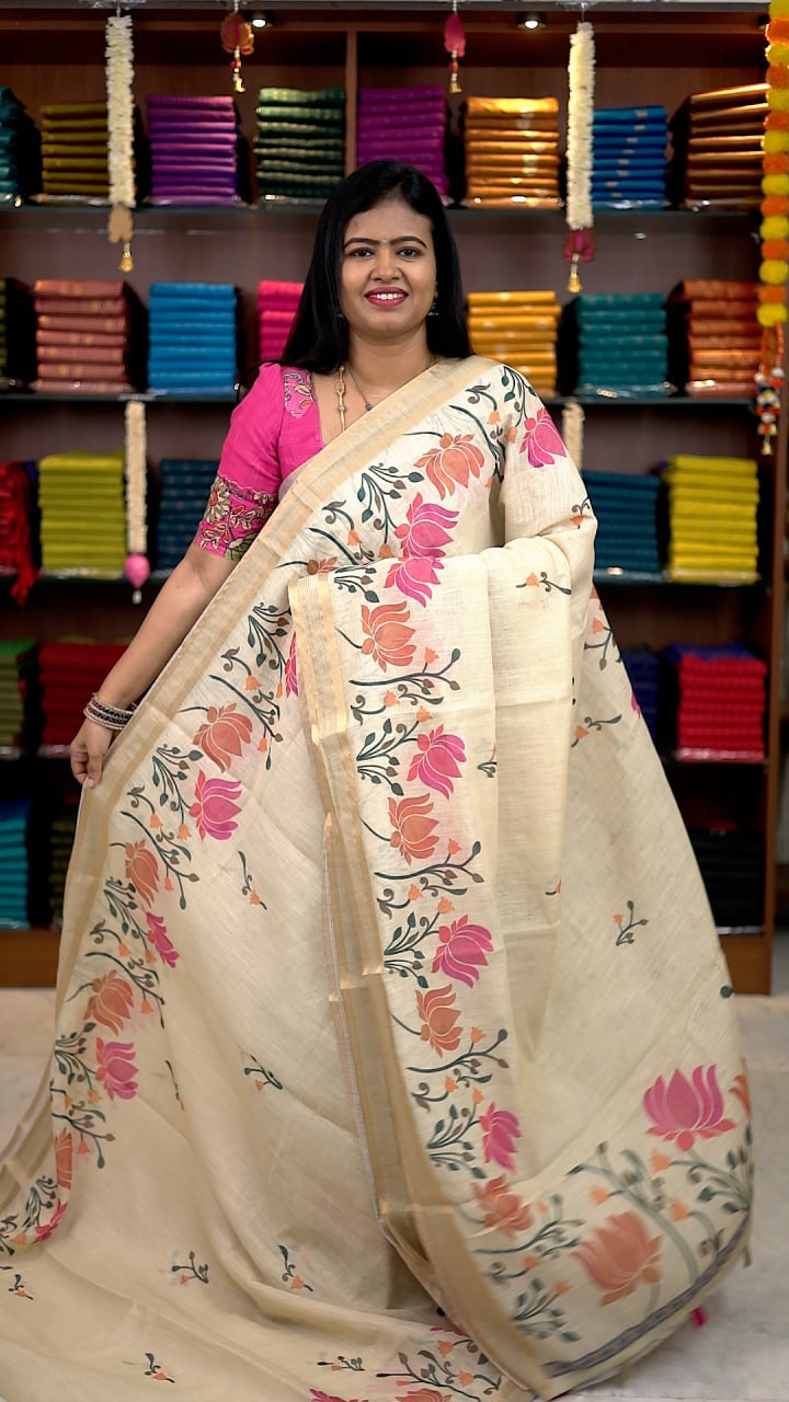 Linen Cotton Saree-Vol1