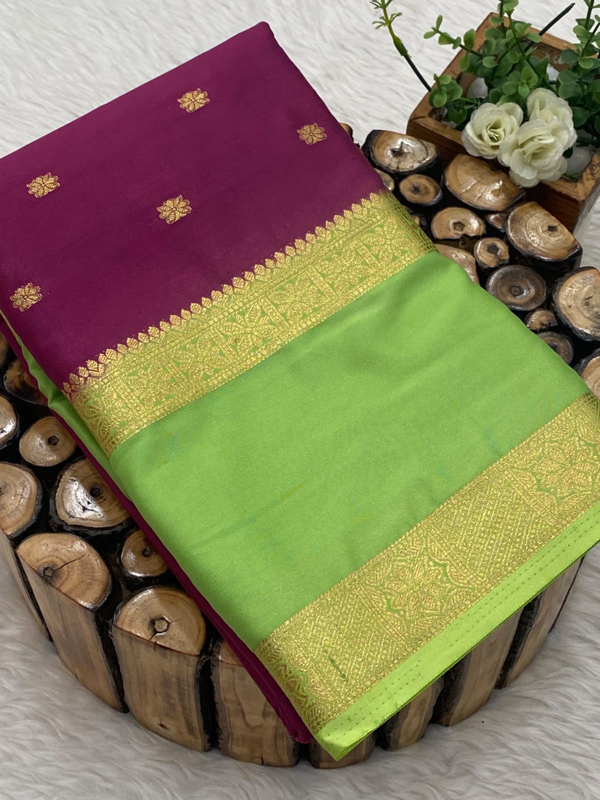 Premium Mysore Crepe Silk Sarees