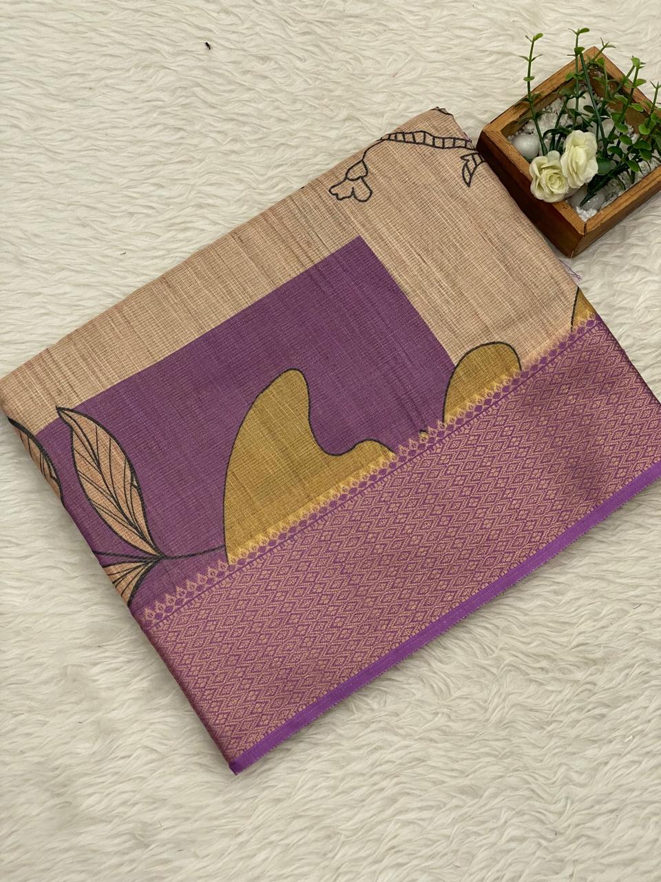 Kota Net Digital Print Saree