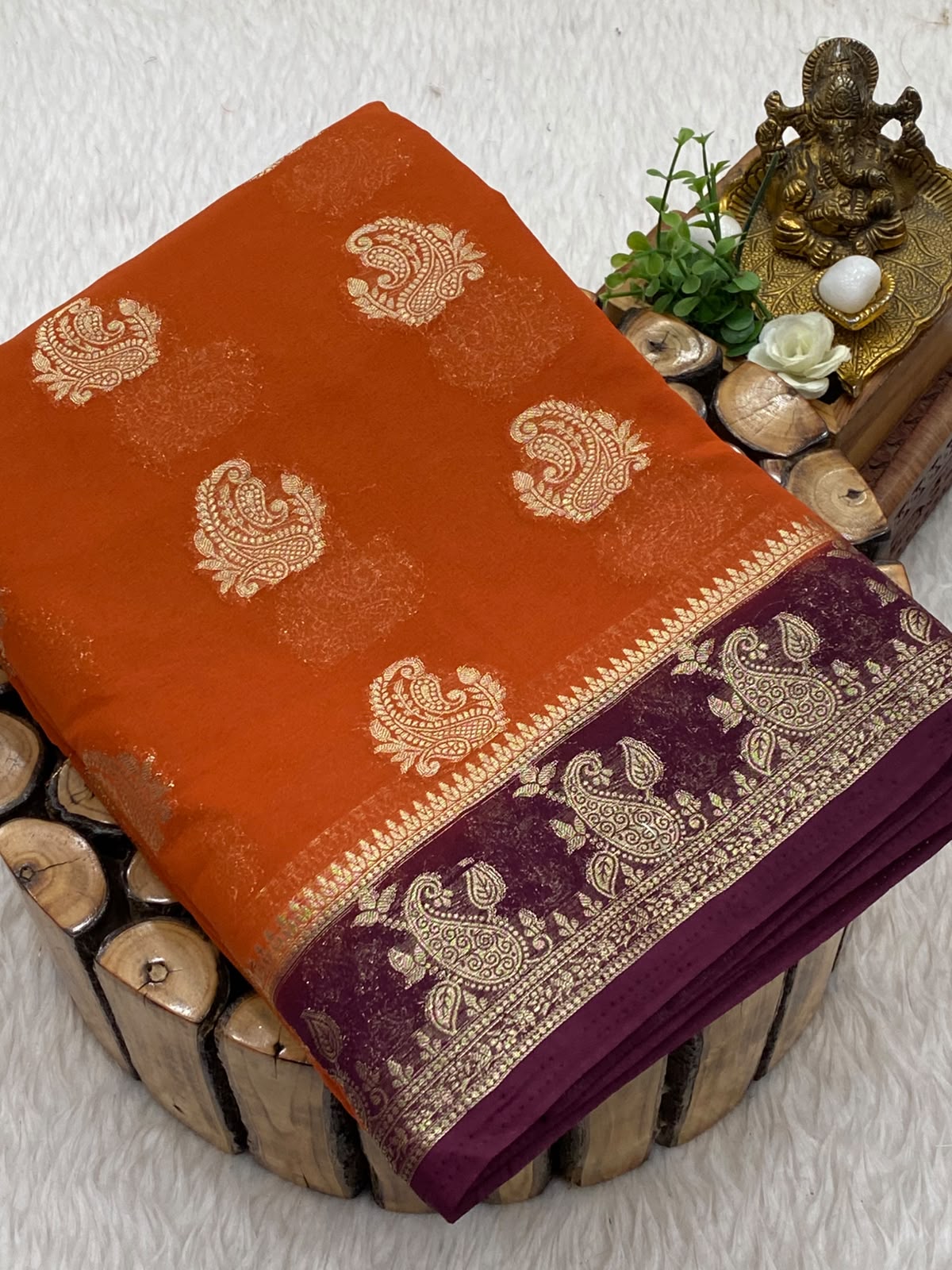 Premium Mysore Crepe Silk Saree
