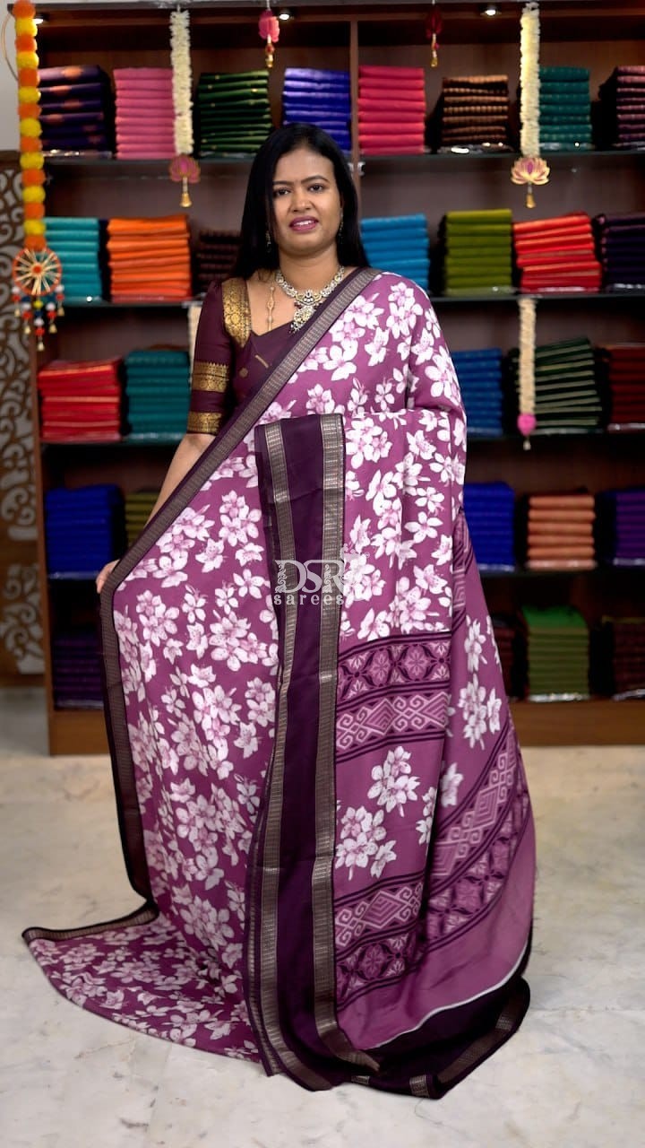 Viscose Chiffon Sarees -vol1