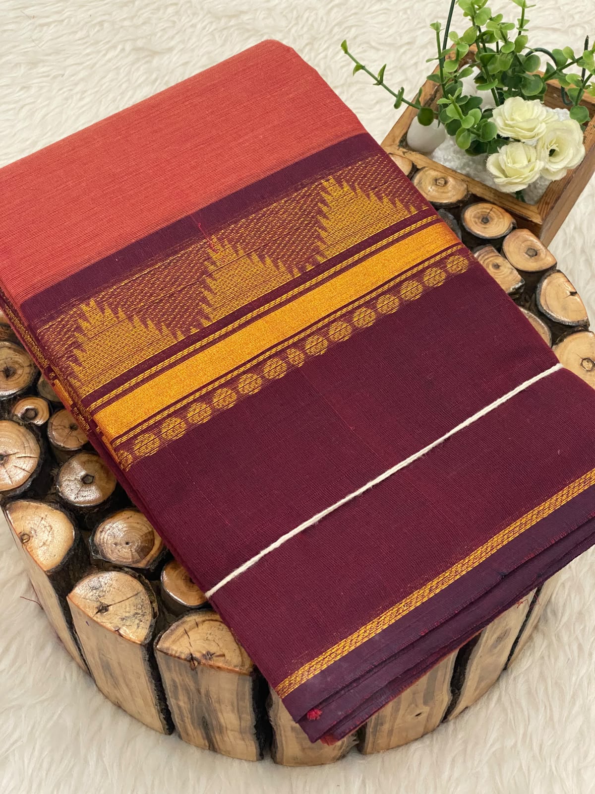 Chettinadu Cotton Saree W/B-Vol3