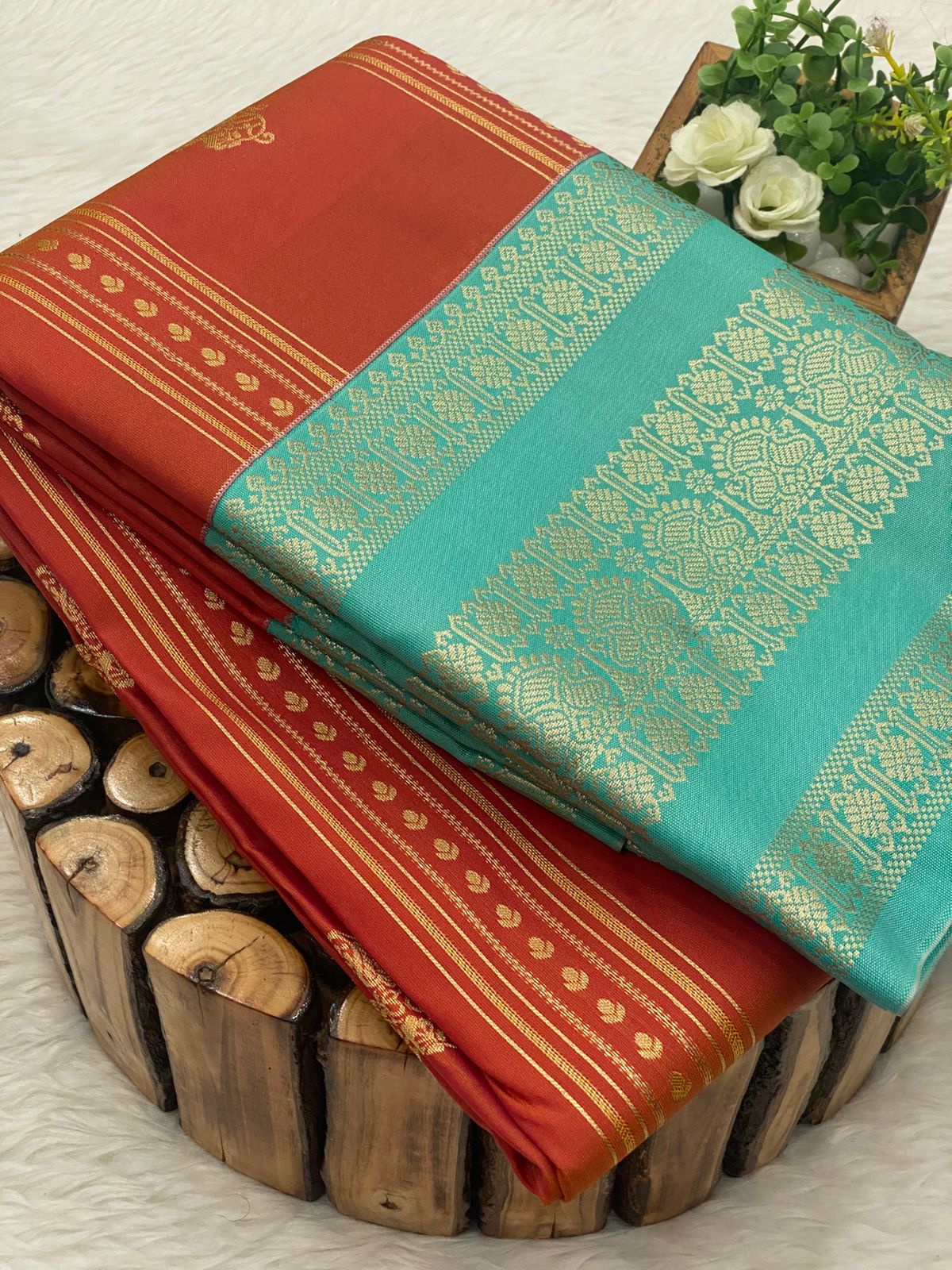 Premium Kanchi Korvai Border Saree