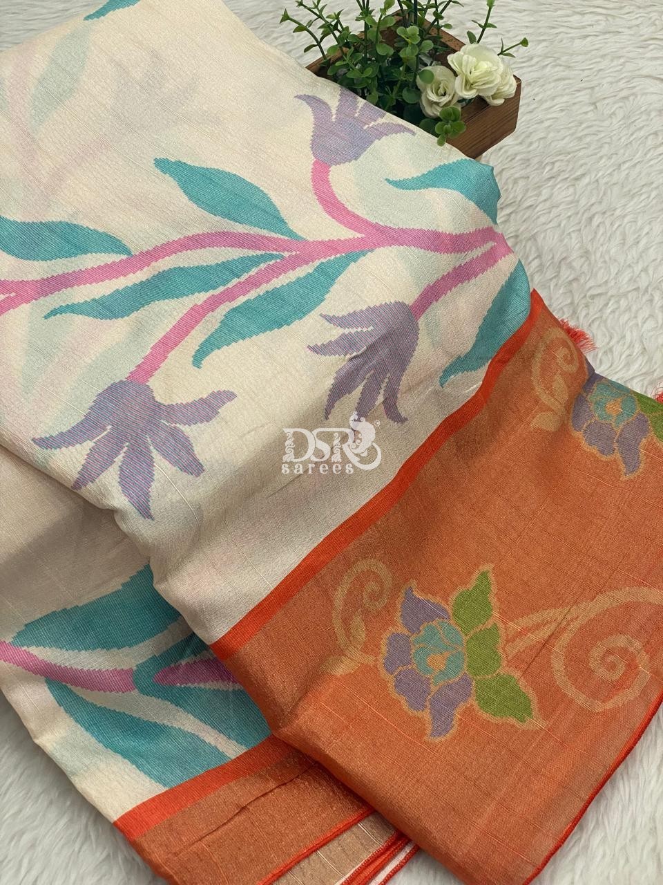 Pochampally Jute Silk Sarees