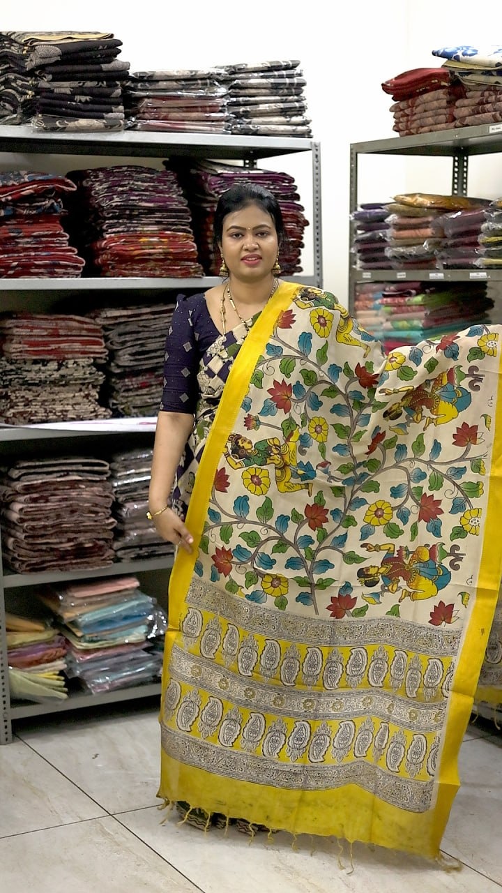 Nizam Border Kalamkari Duppata