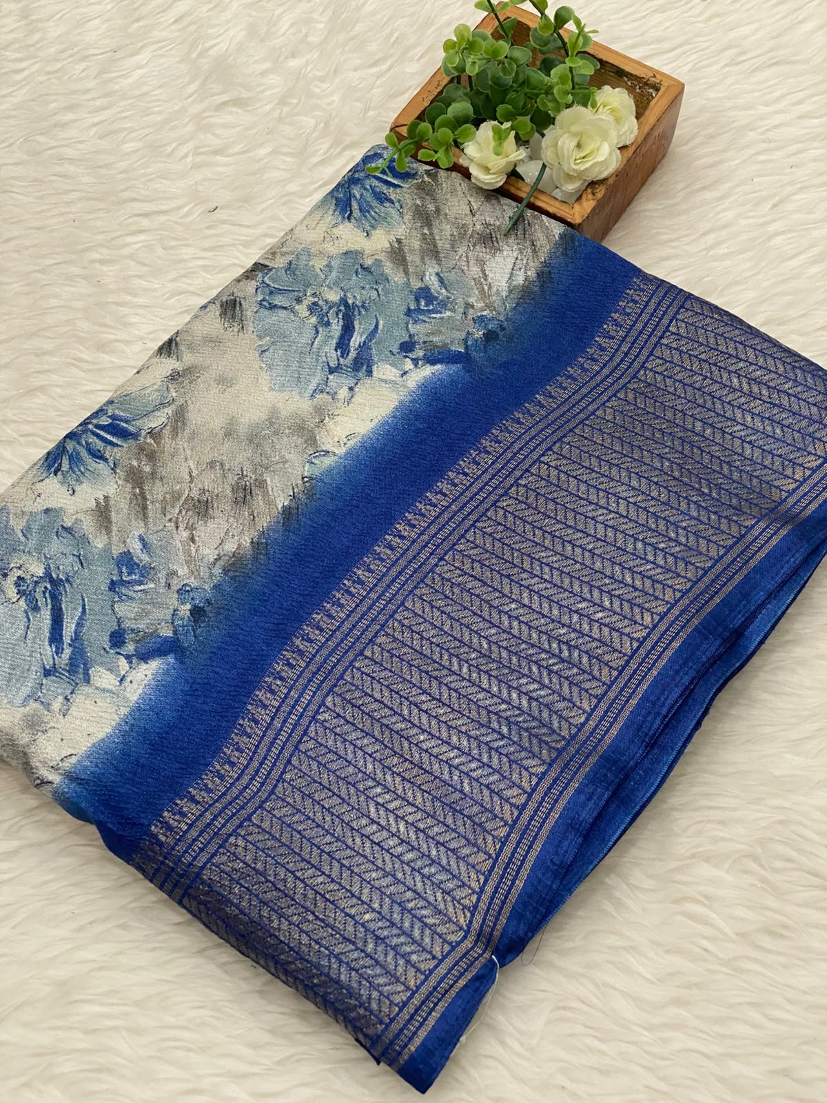 Crushed Dola Sarees