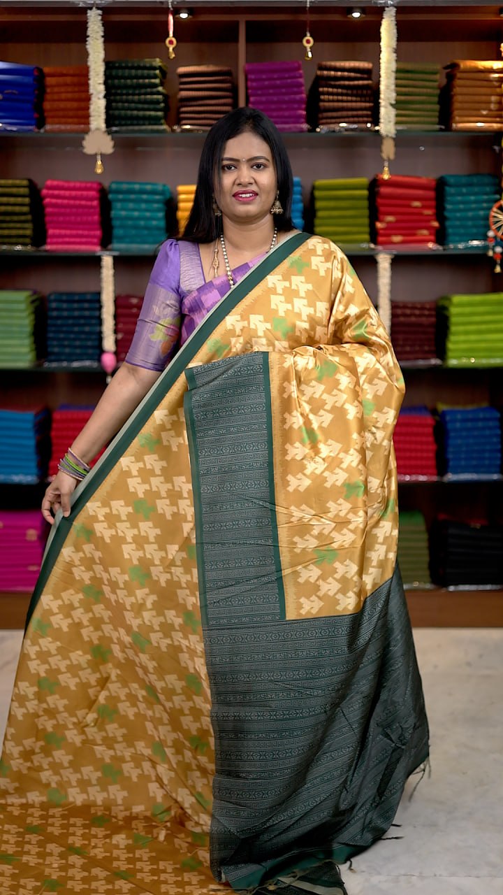 Tussar Munga Silk Saree