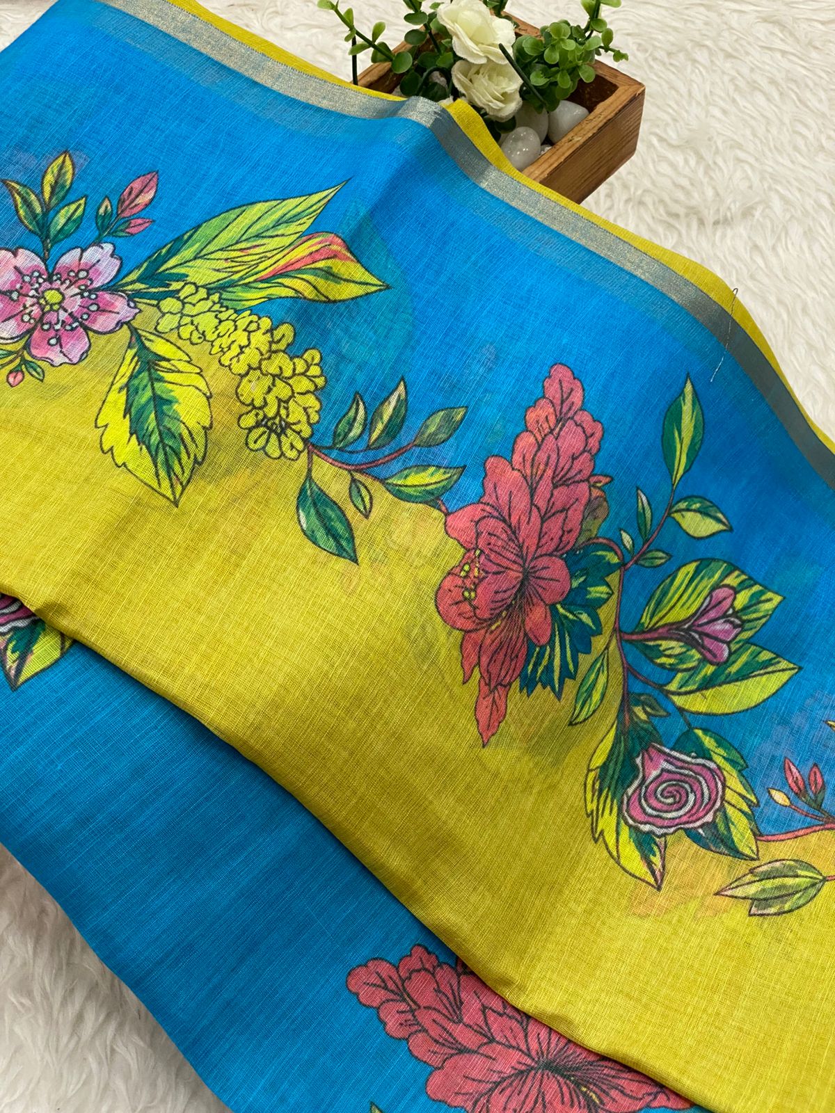 Linen Cotton Saree - Vol3