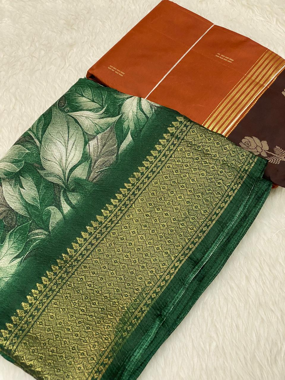 999- Crushed Dola Arani Combo Saree