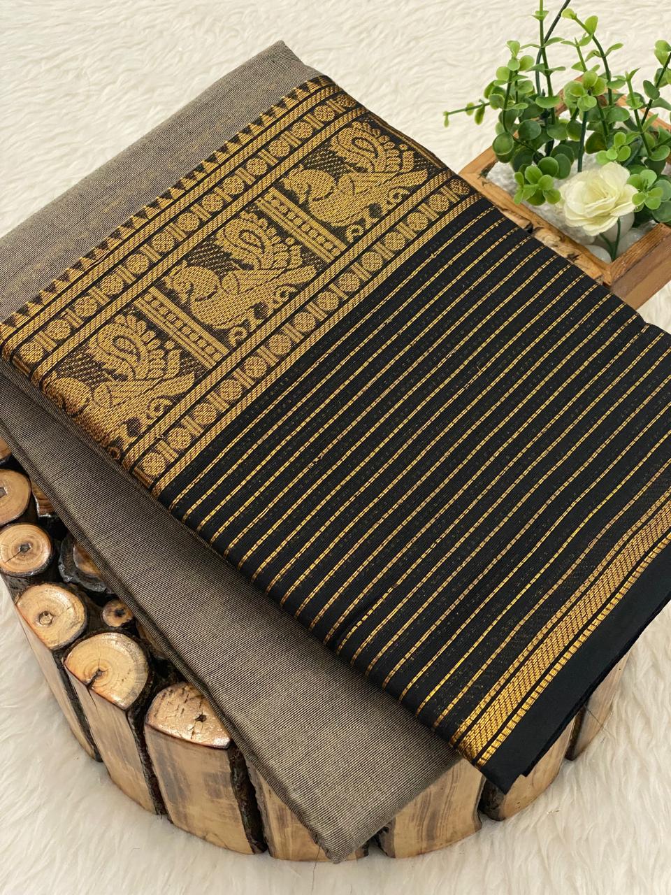 Chettinadu Cotton Sarees W/B