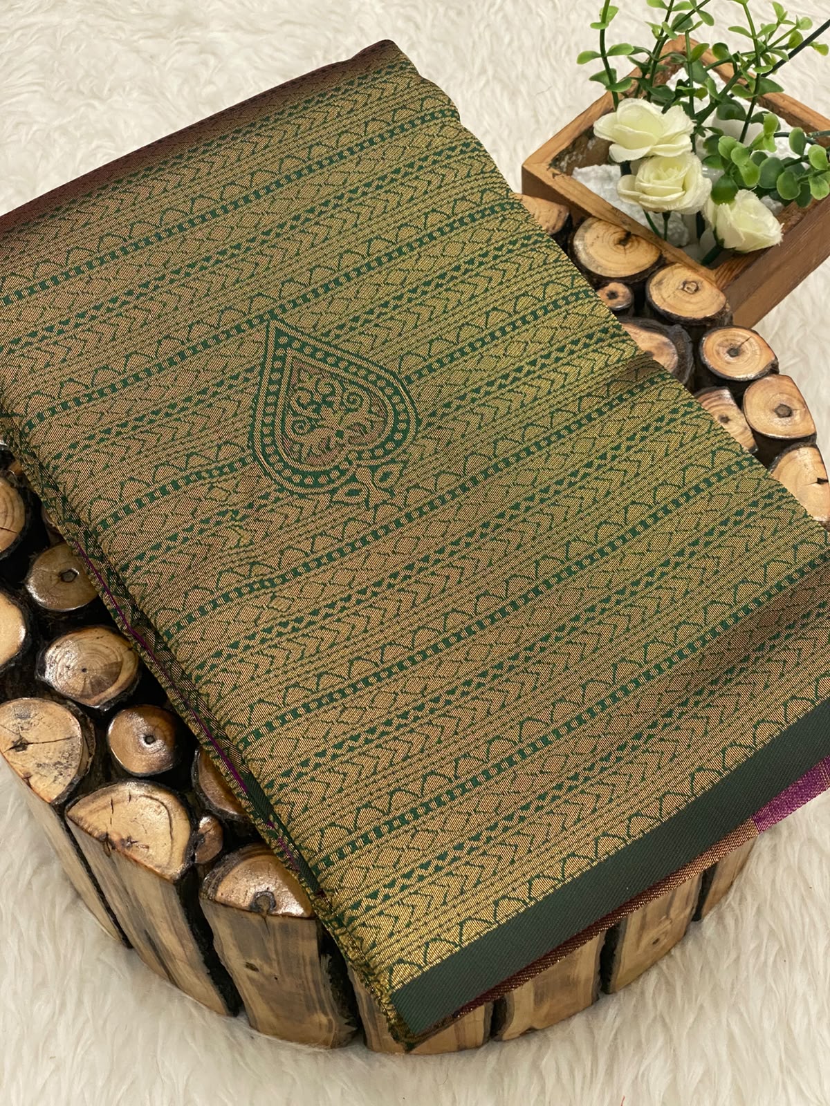 Aeroplane Kanchi Semi Silk Saree