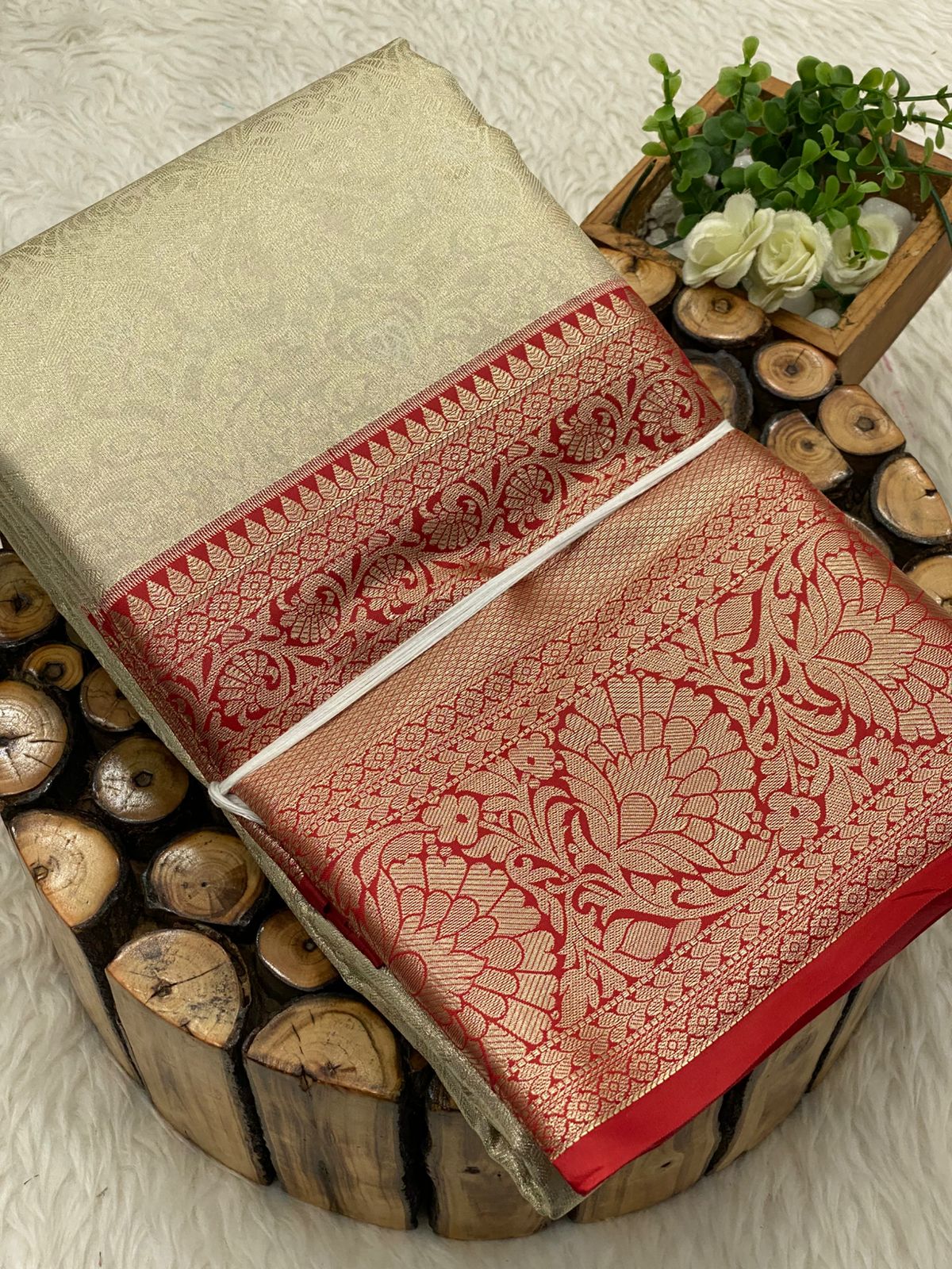 Tissue Bridal Sarees