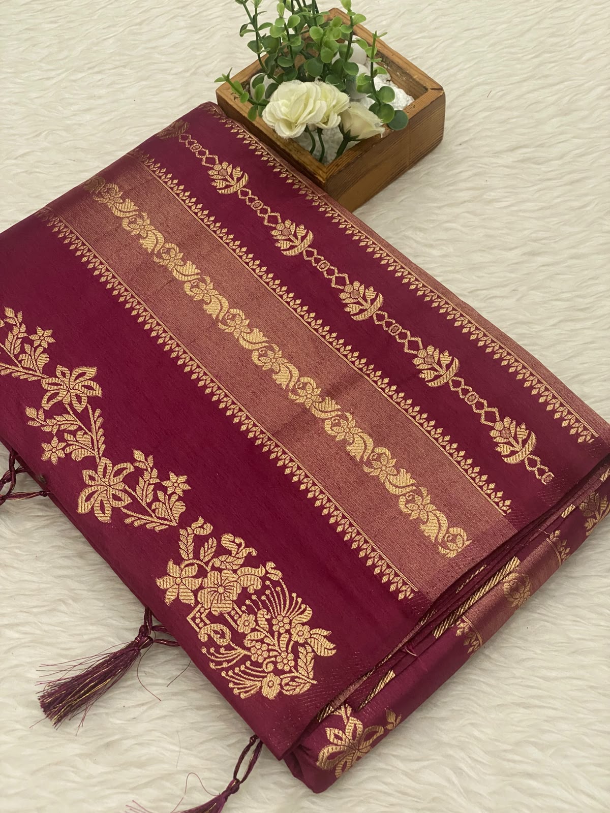 Viscose Crepe Silk Sarees