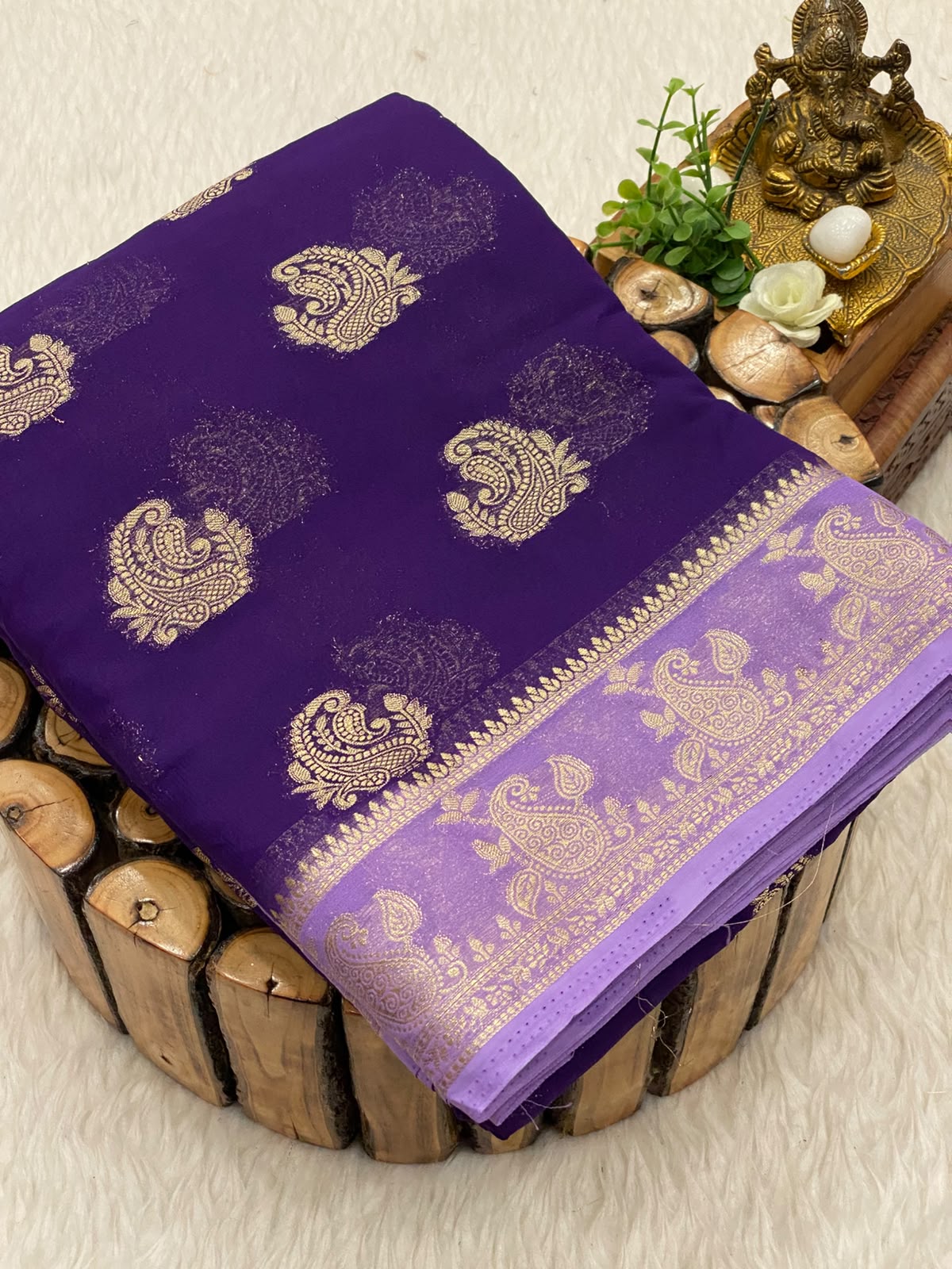 Premium Mysore Crepe Silk Saree