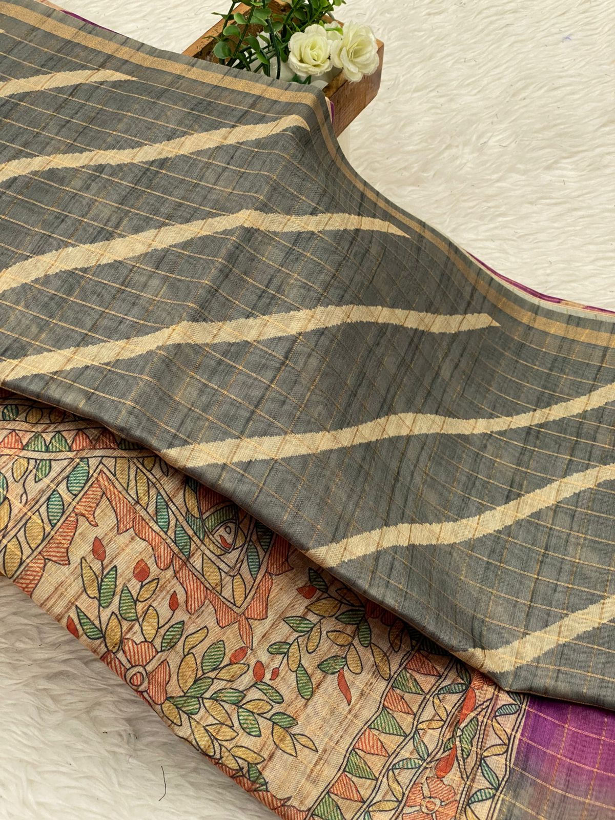 Tussar Linen Cotton Sarees