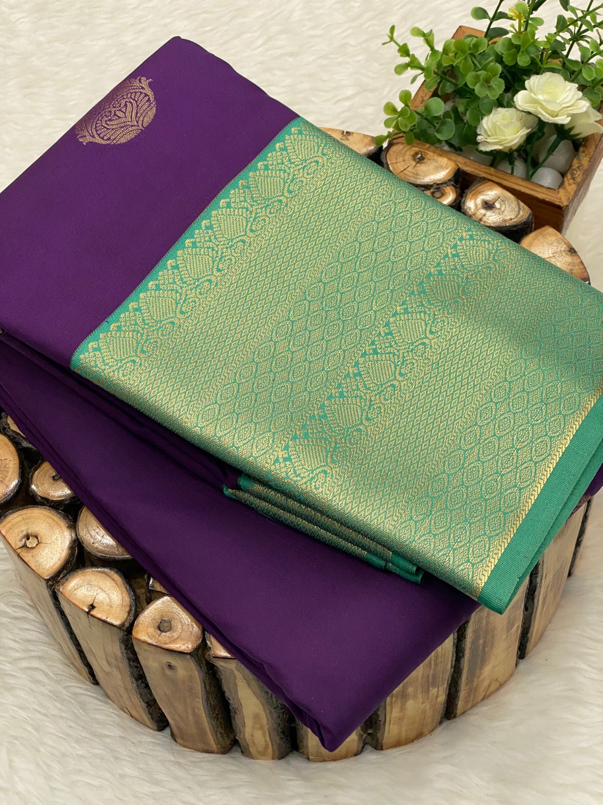 Premium Kanchi Korvai Border Saree