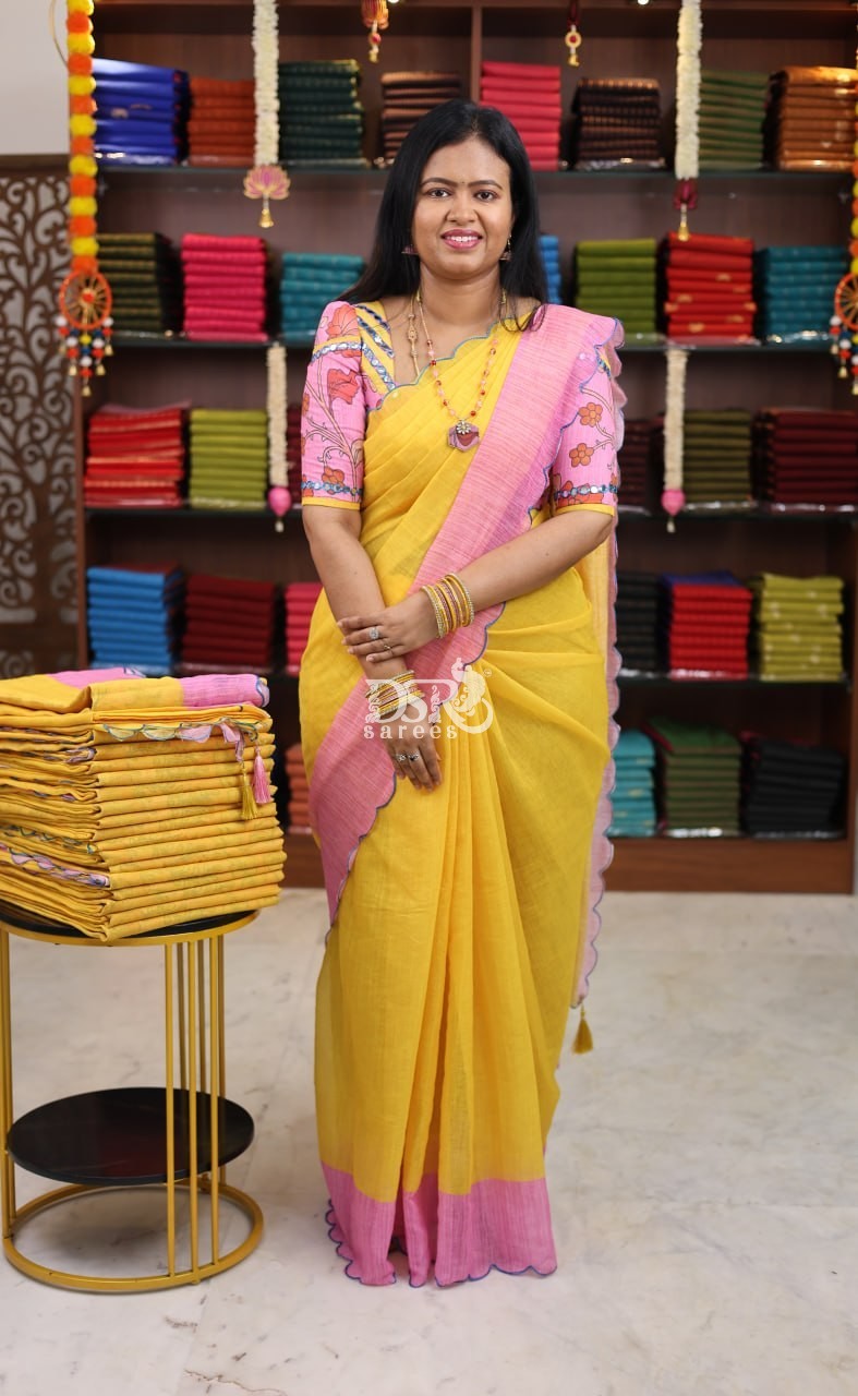 Linen Cotton Saree