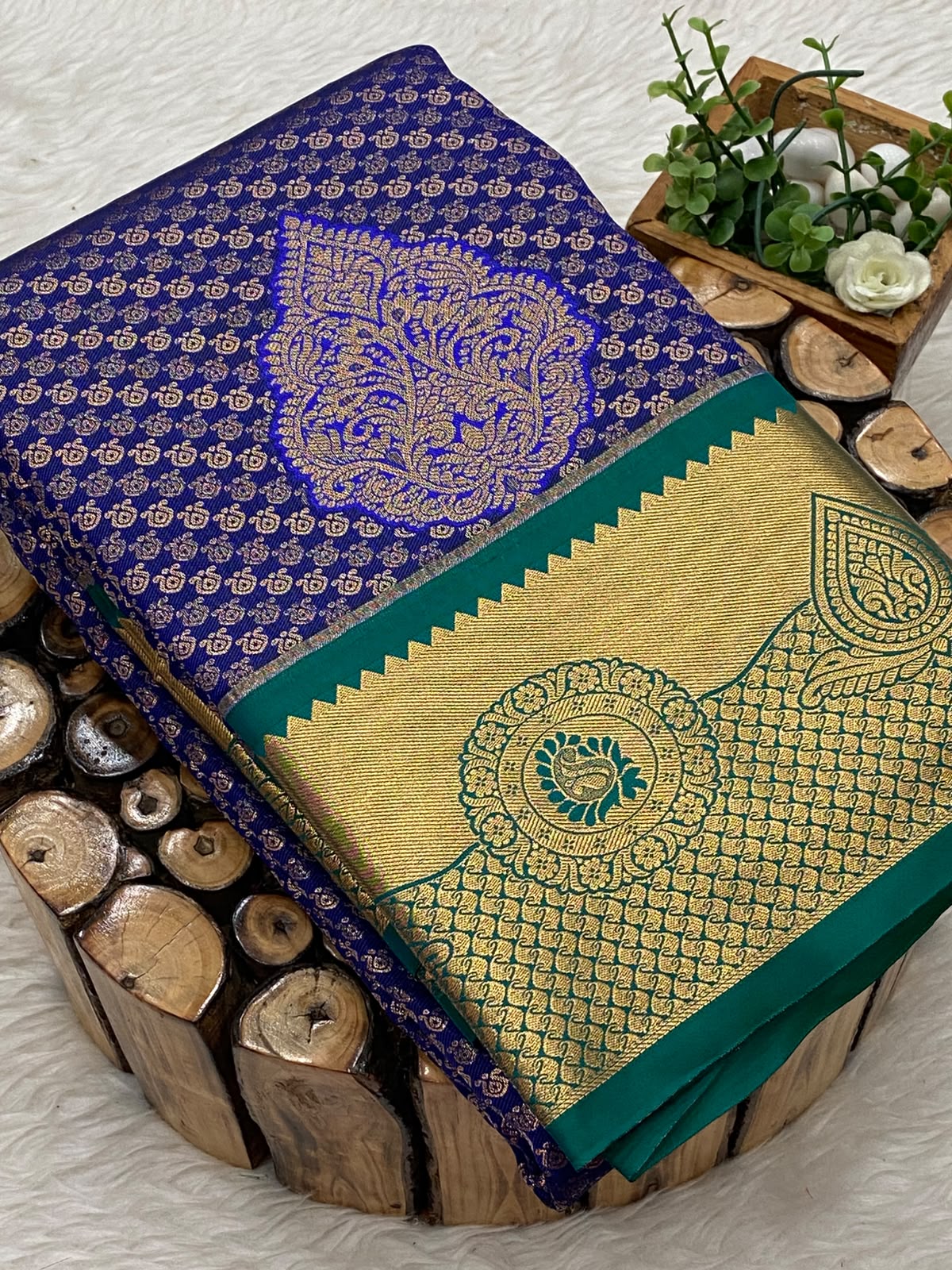 Premium Kanchi Korvai Border Saree-vol4
