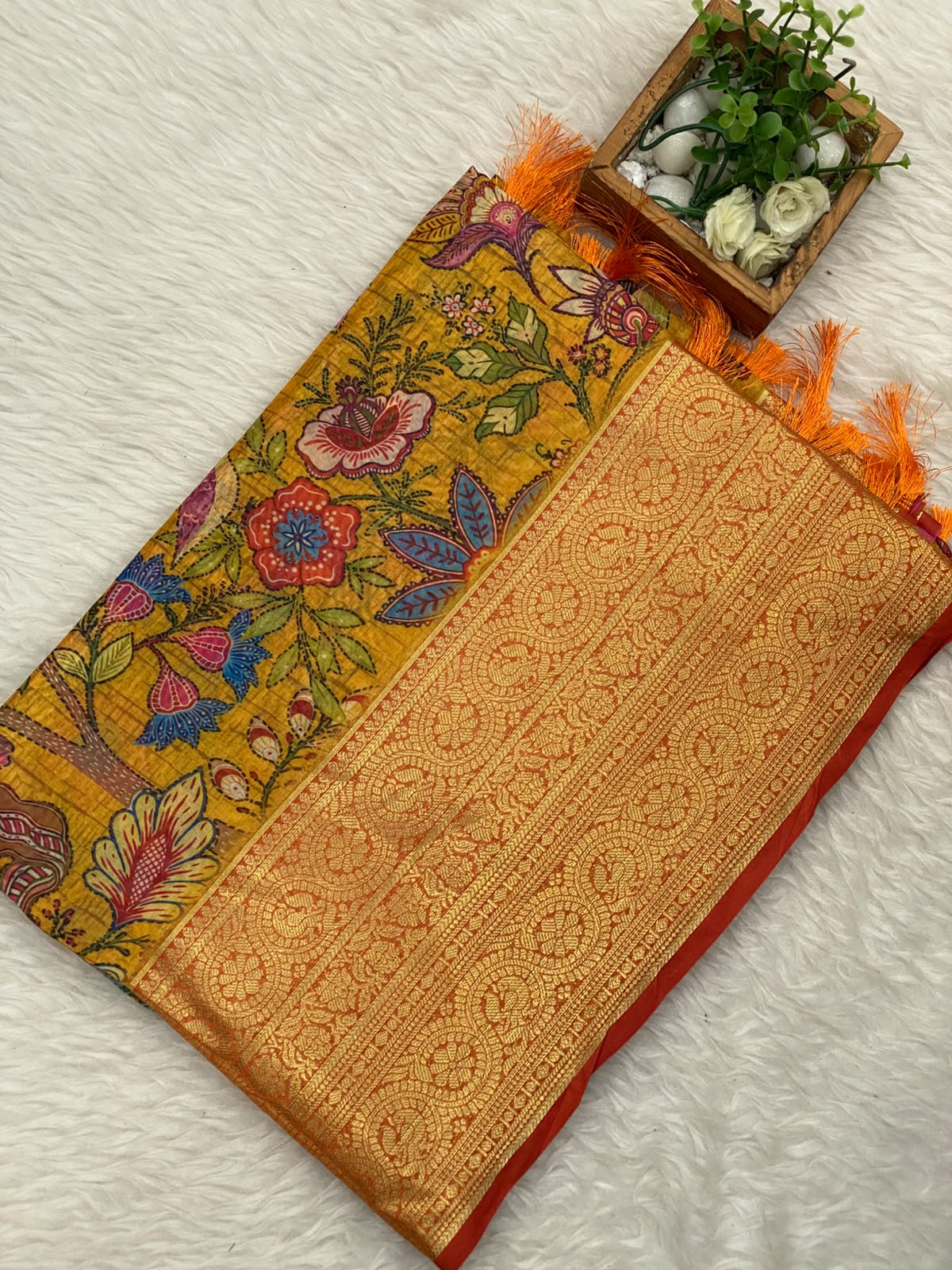 Printed Organza Saree