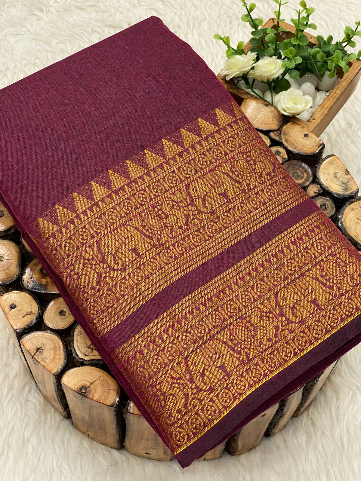 Poly Cotton Saree