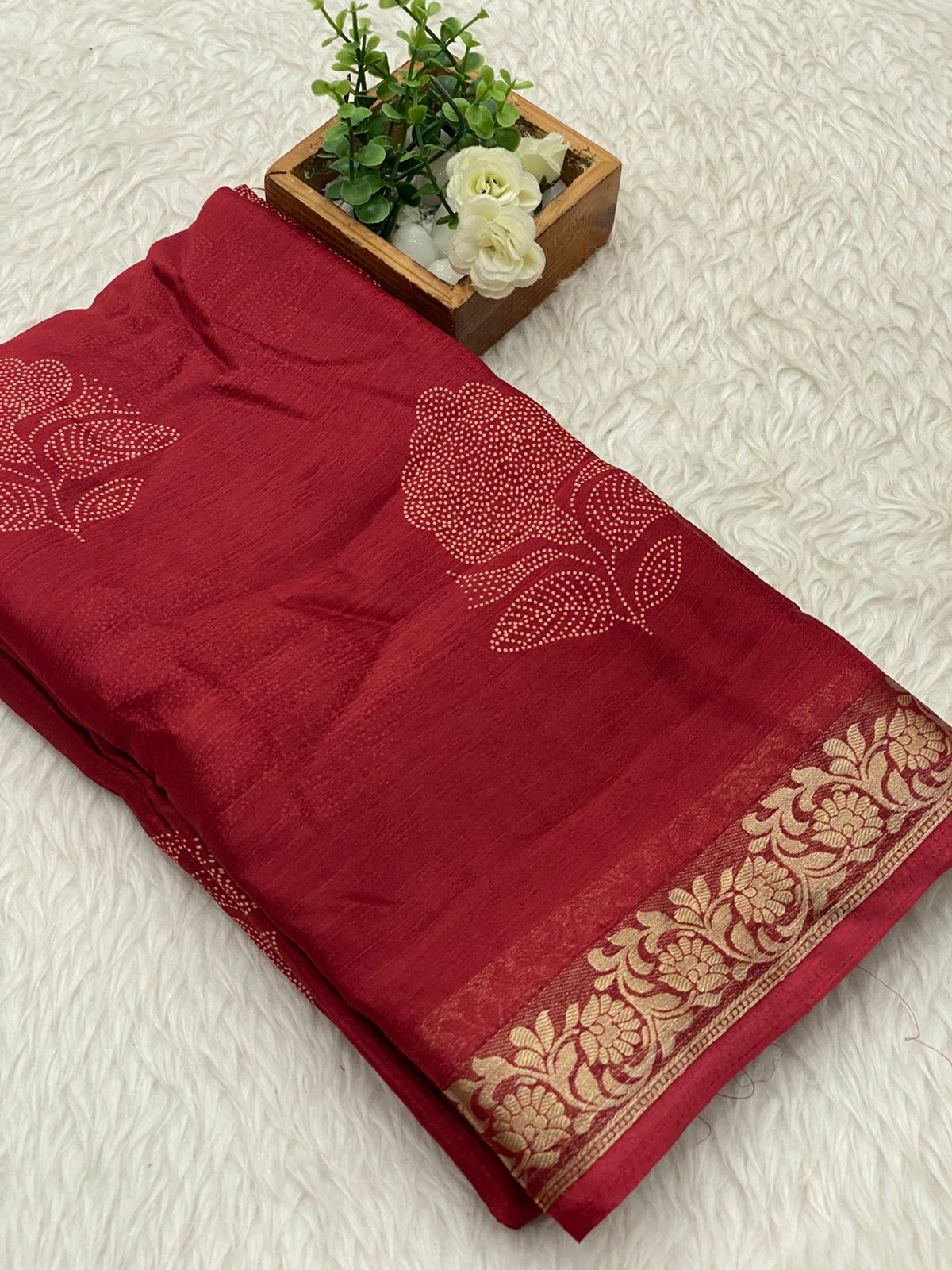 Viscose Chiffon Sarees - vol1