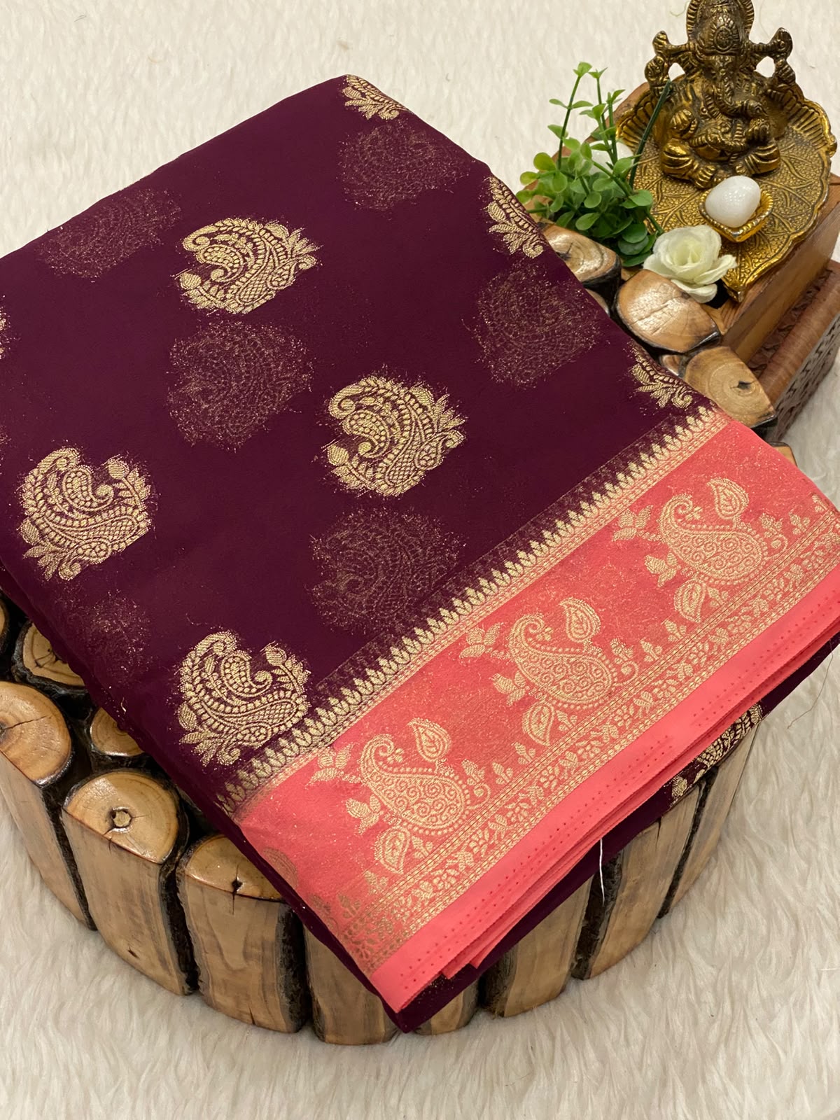 Premium Mysore Crepe Silk Saree