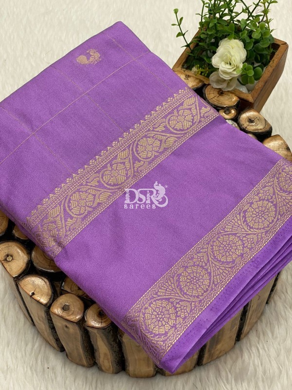 Semi Mysore Crepe Silk Saree