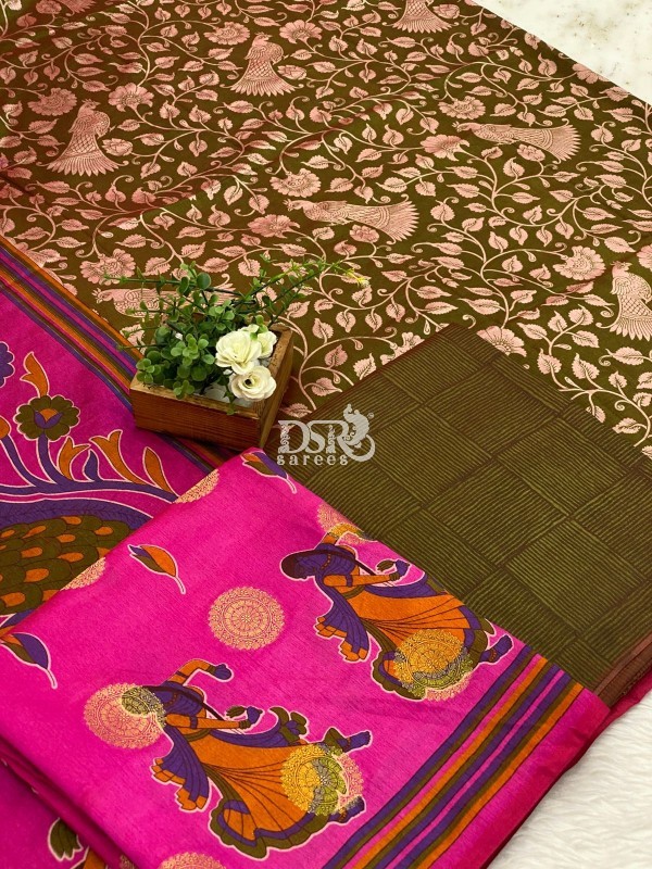 Semi Patola Silk salwar