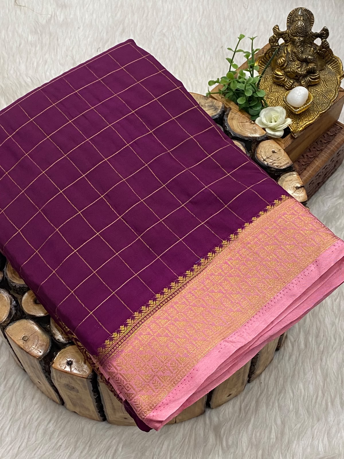 Mysore Crepe Checks