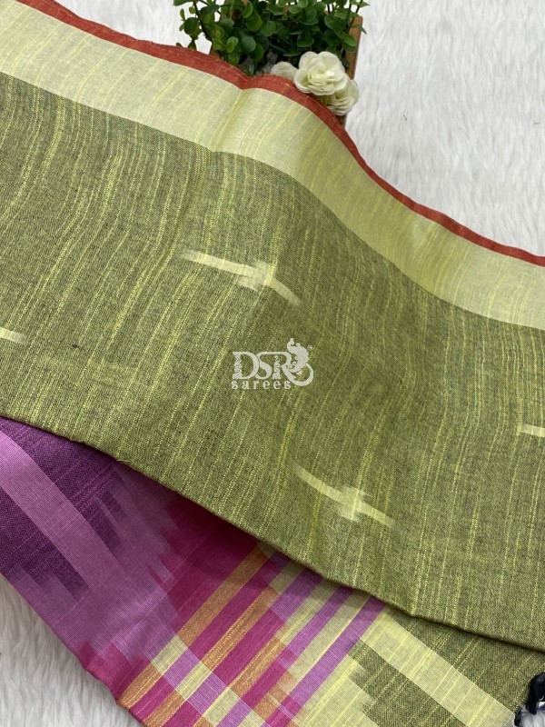 Art Linen Ikkat Sarees -VOL1
