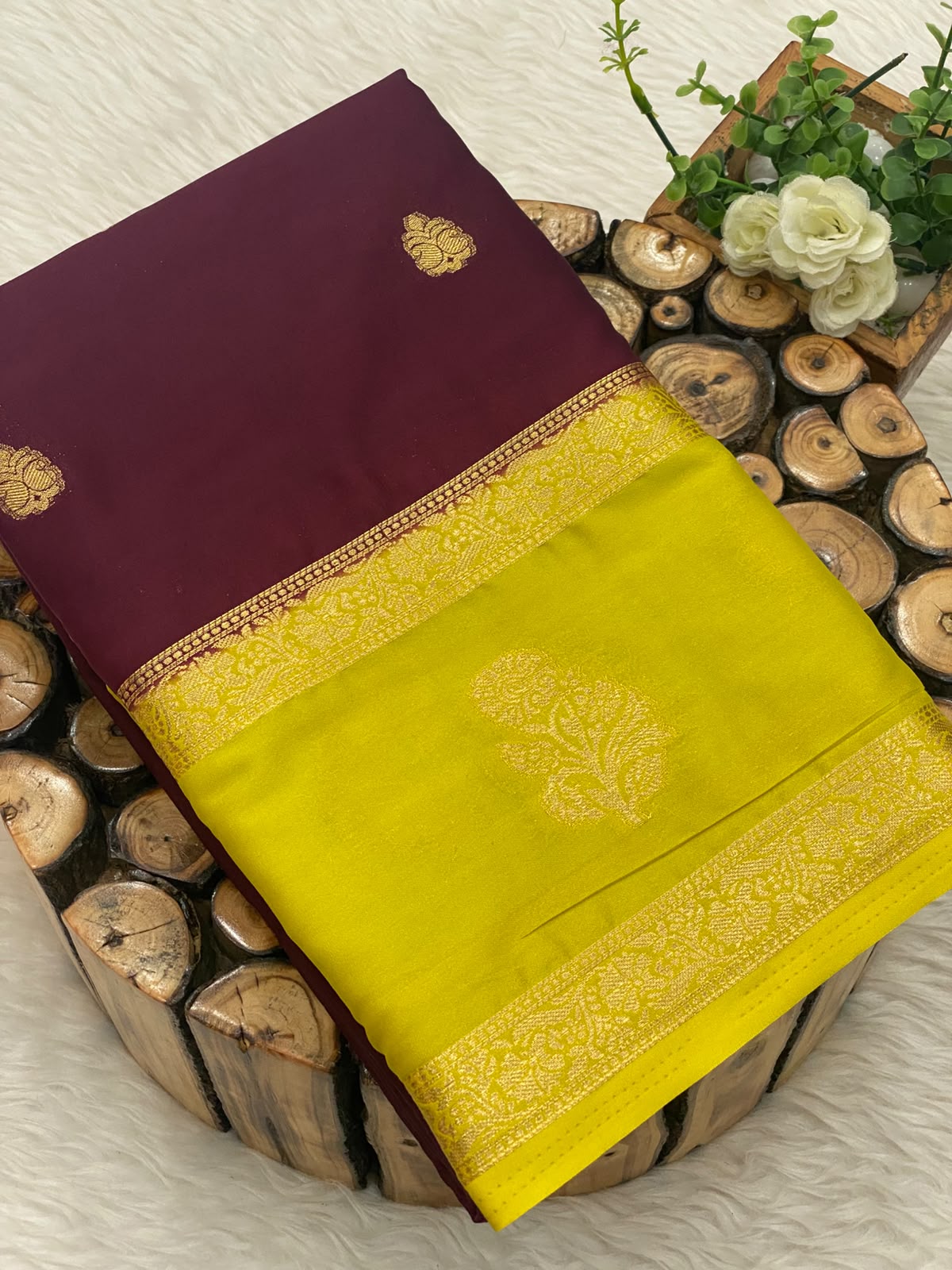 Premium Mysore Crepe Silk Sarees