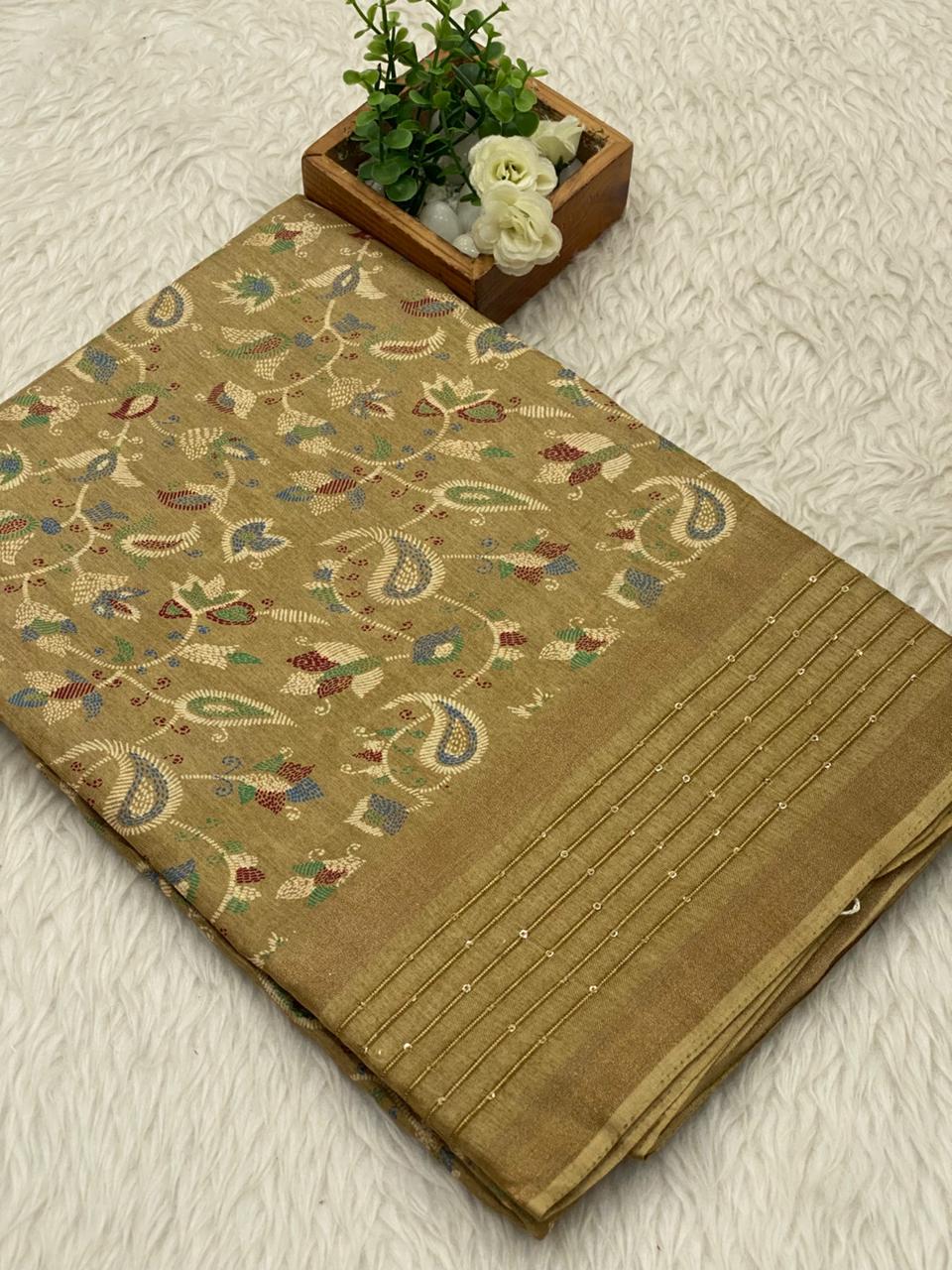 Border Sequence Dola Sarees