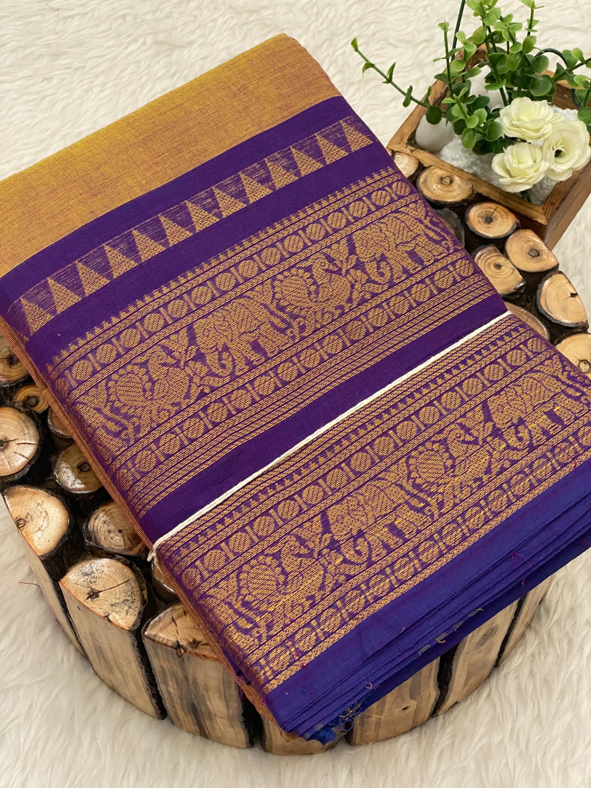 Chettinadu Cotton Saree W/B-Vol3