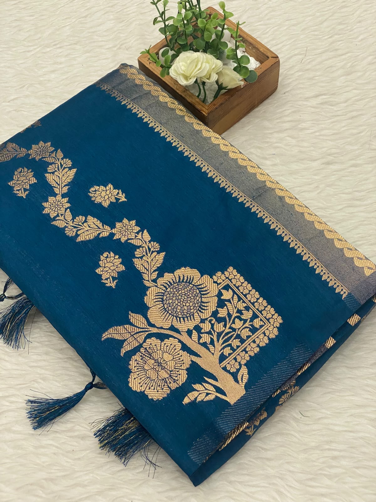 Viscose Crepe Silk Sarees