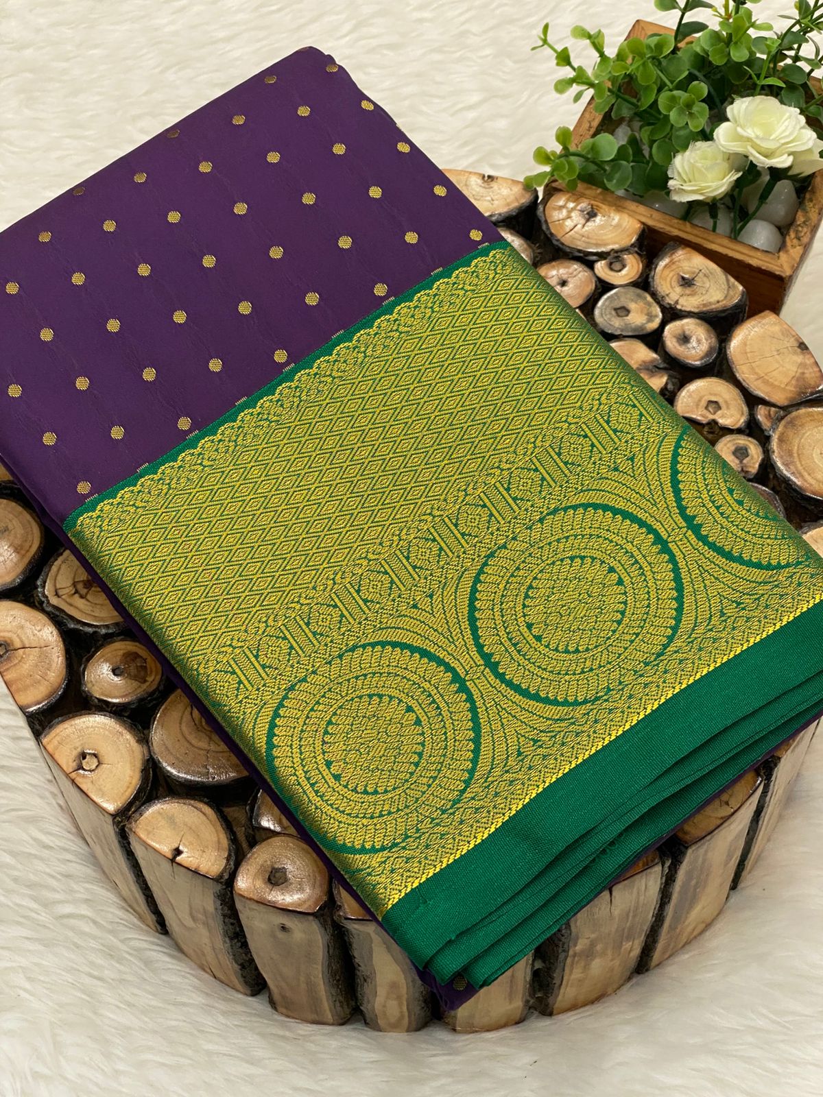 Premium Kanchi Korvai Border Saree