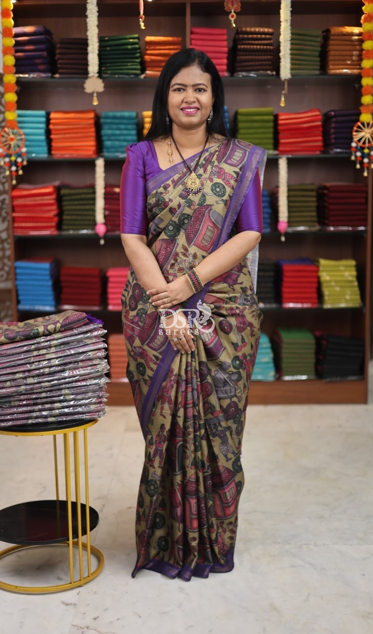 Semi Tussar Saree
